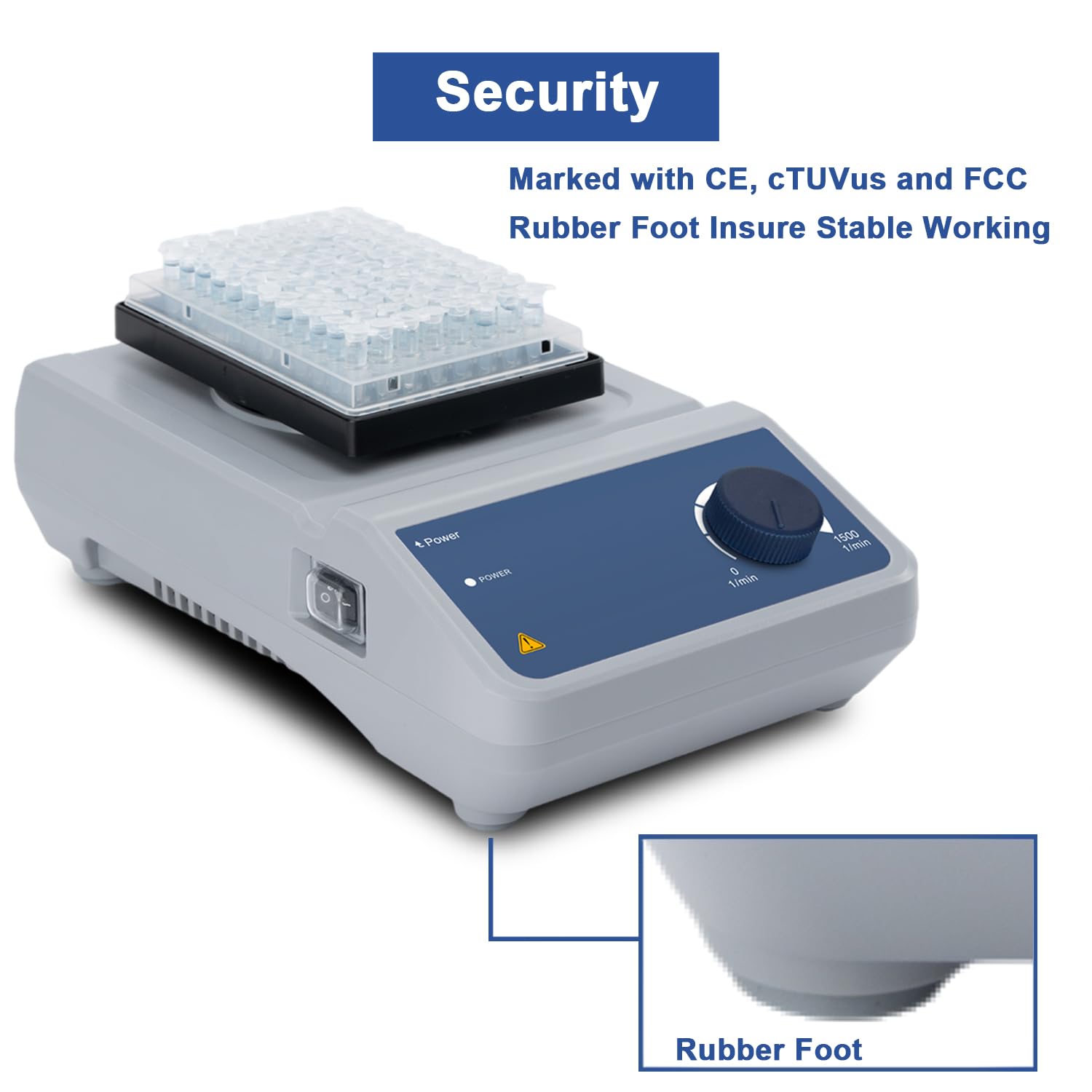 ONiLAB Analog Microplate Mixer - Lab Plate Shaker & Vortex Mixer with 0.18