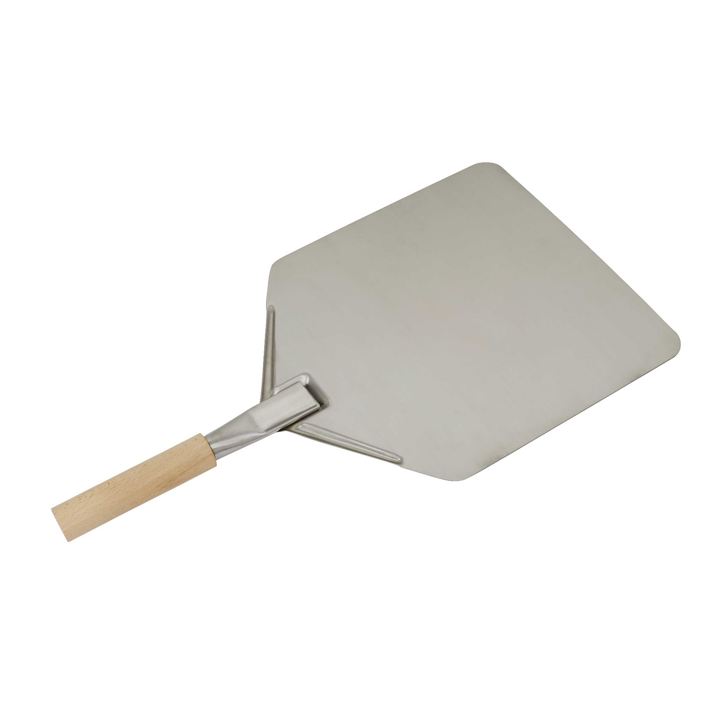 Premium Stainless Steel Pizza Peel with Wooden Handle - 11