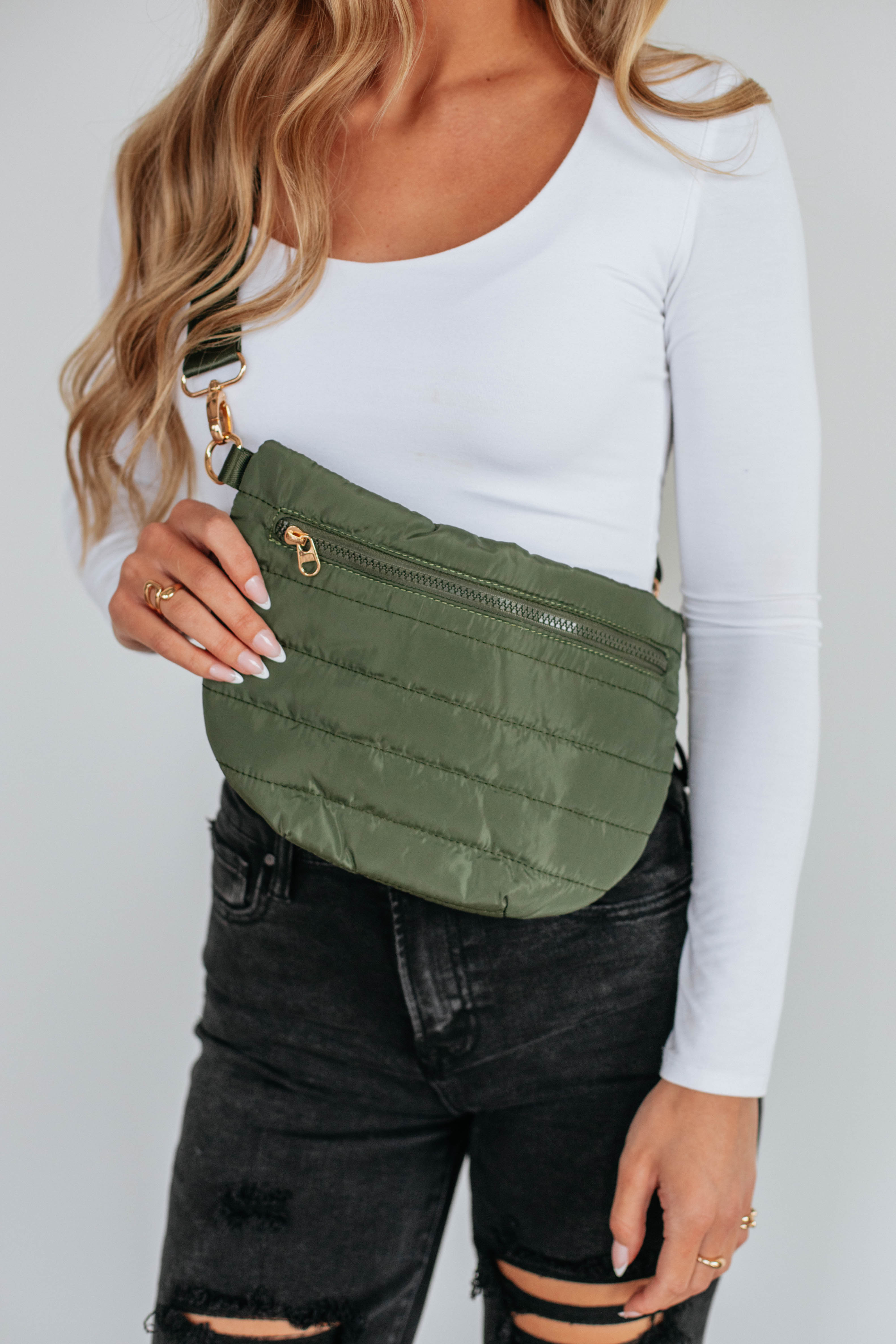 All I Need Belt Bag - Olive Green Waist Pack for Hiking, Travel & Everyday Use | Hands-Free Crossbody Fanny Pack