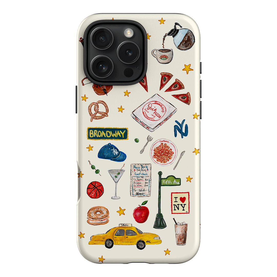 NYC Skyline iPhone Case - Durable Protective Phone Cover with NYC Landmarks for iPhone 11/12/13/14/15 Pro Max - Perfect for Travelers & City Lovers