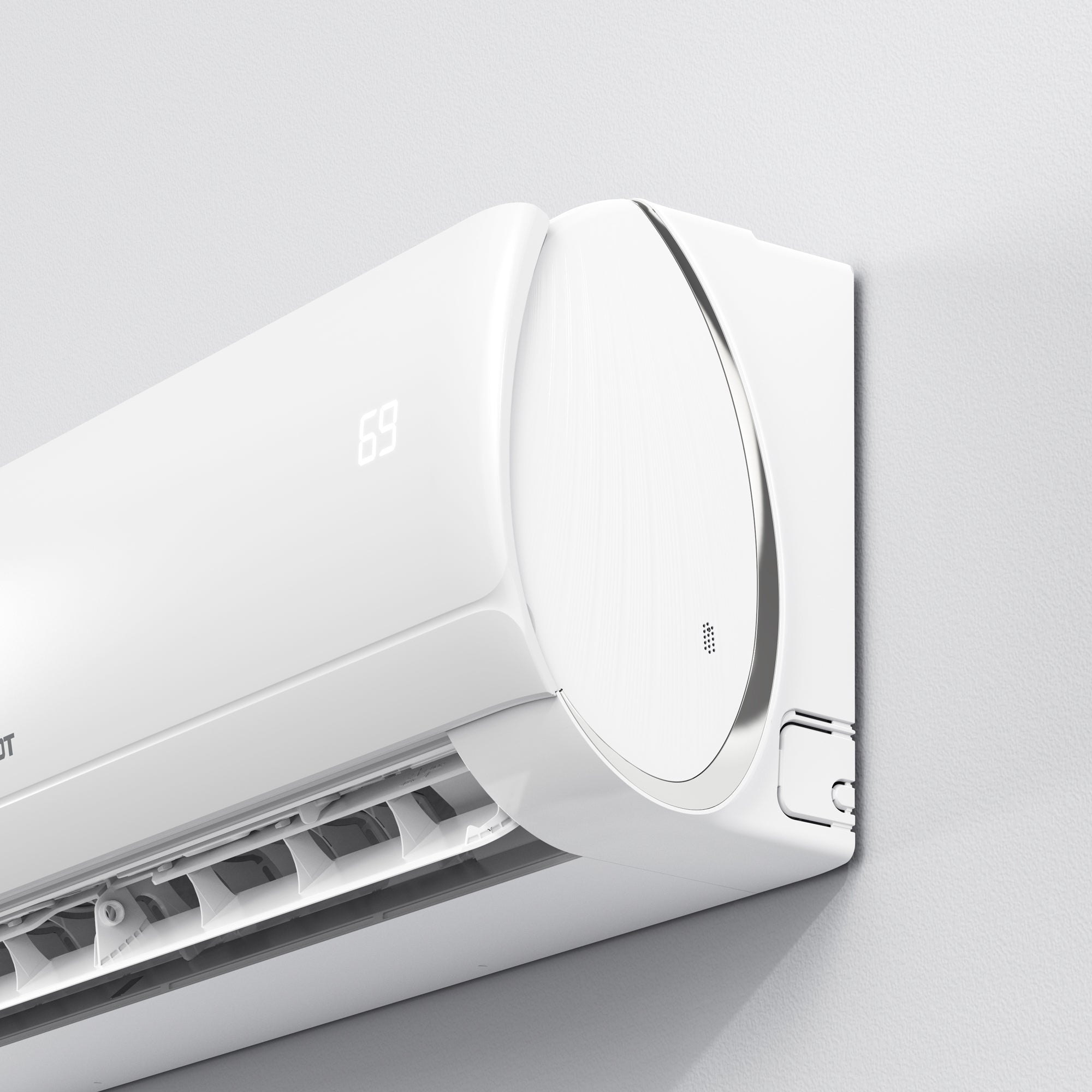 9,000 BTU Mini Split Heat Pump Air Conditioner 120V - Energy Efficient Cooling & Heating System for Small Rooms, Bedrooms, Offices - Perfect for Year-Round Comfort