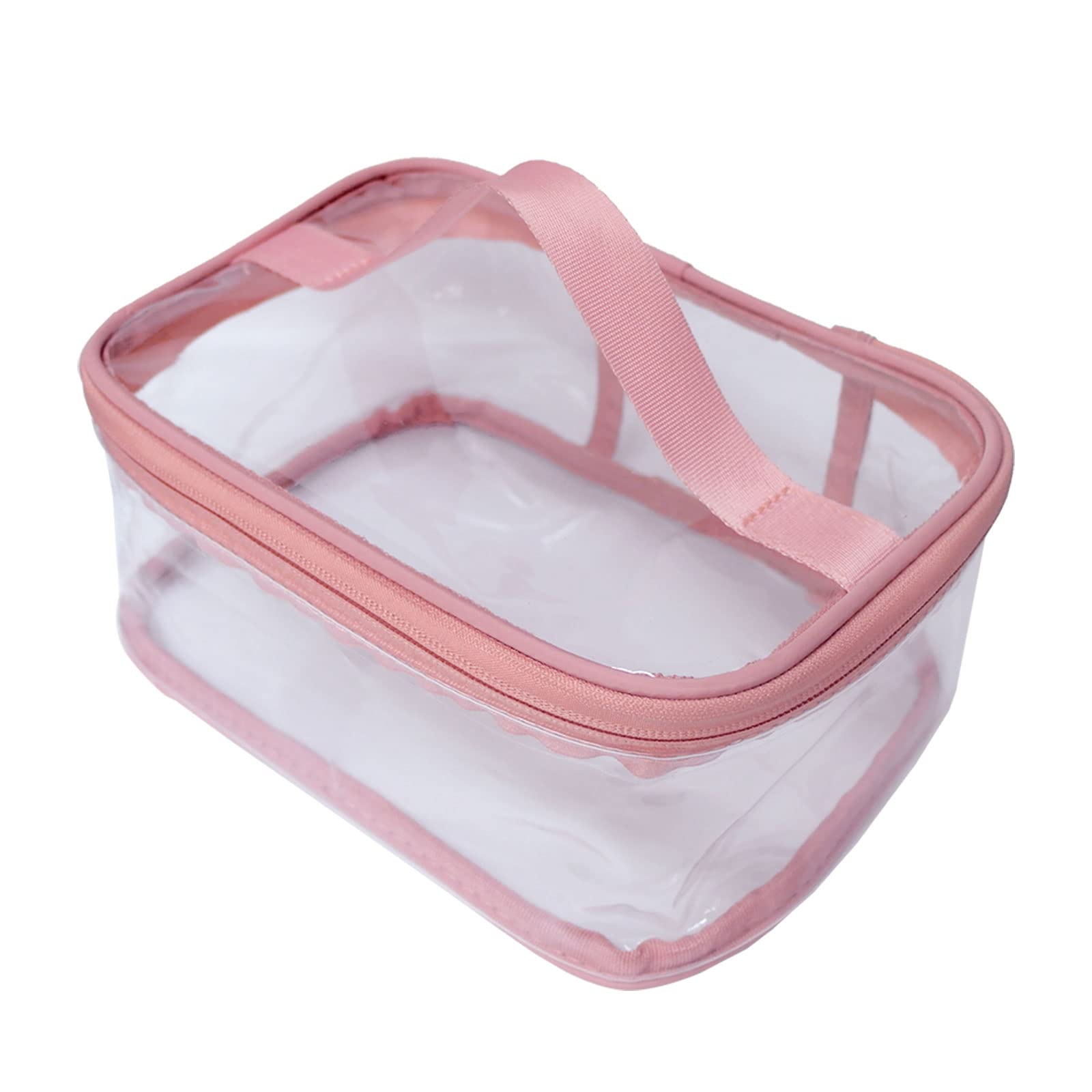 FIYUK Large Clear Toiletry Bag - Waterproof Travel Cosmetic Organizer for Makeup & Toiletries - Perfect for Air Travel, Gym, Camping & Beach Trips