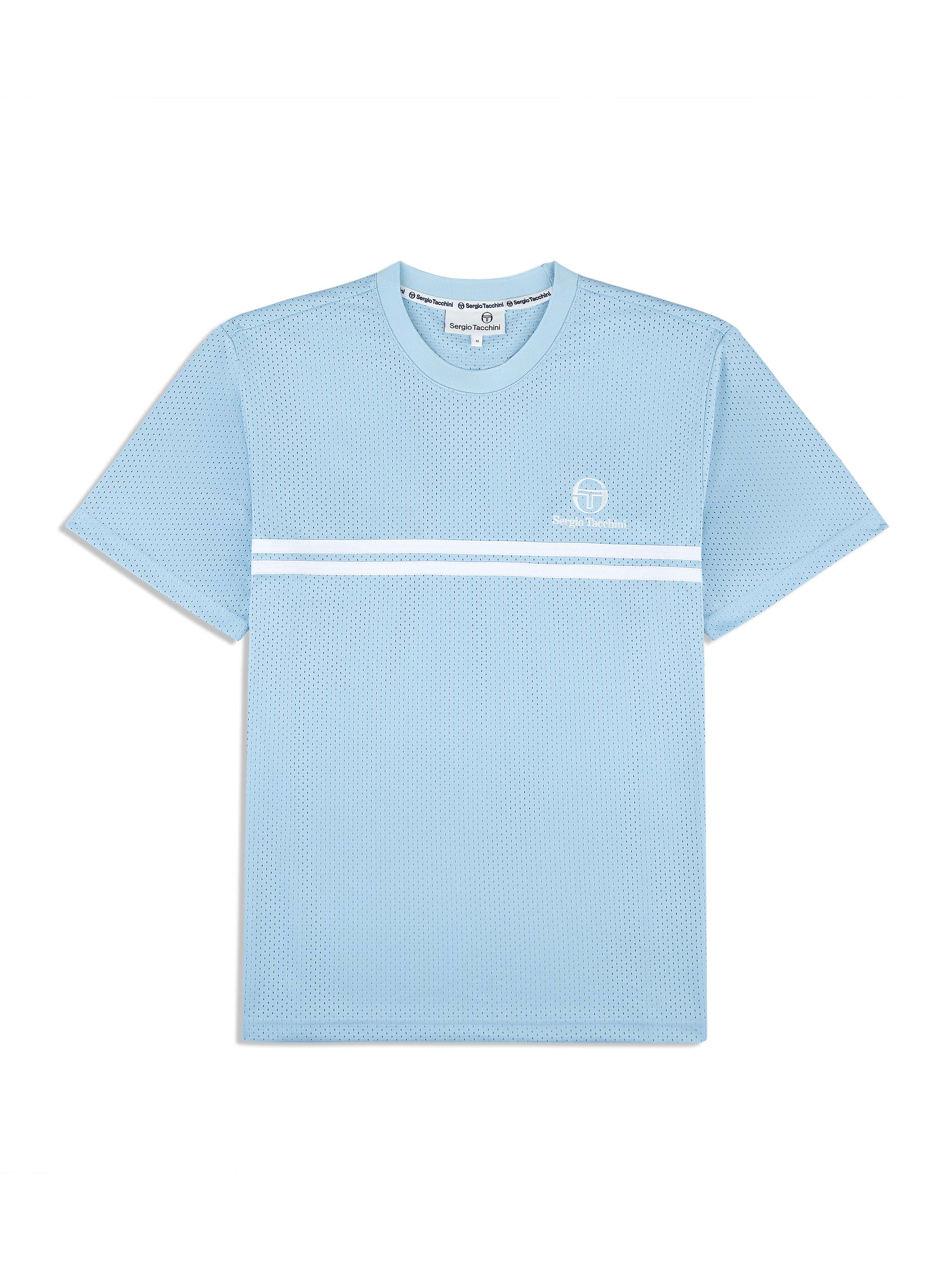Giacomo Men's Mesh T-Shirt - Breathable Dutch Canal Print, White - Perfect for Summer Outdoors, Casual Wear & Travel