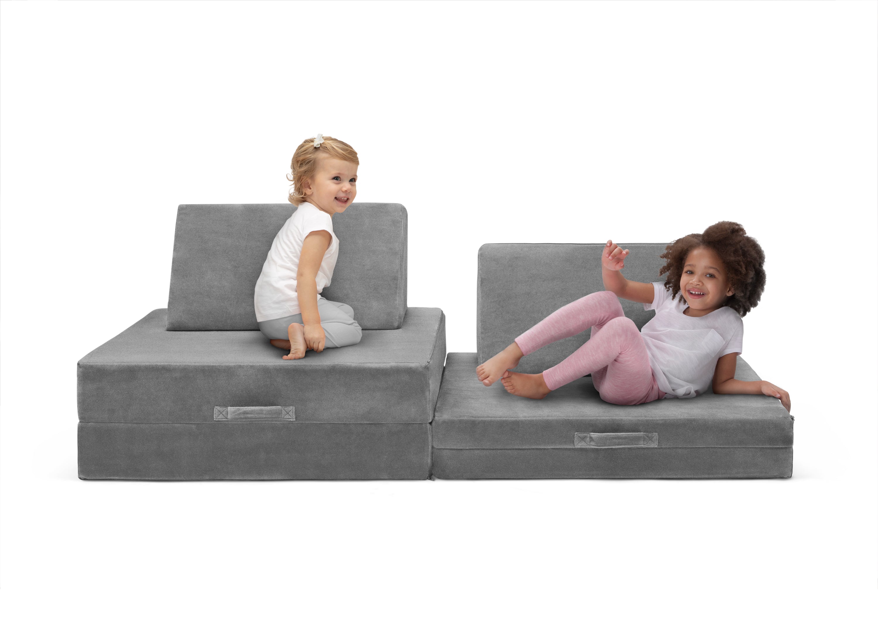 Cozee Play Couch & 4-Piece Lounger Set - Kids Play Furniture for Indoor & Outdoor Use - Perfect for Playrooms, Living Rooms, and Backyard Fun
