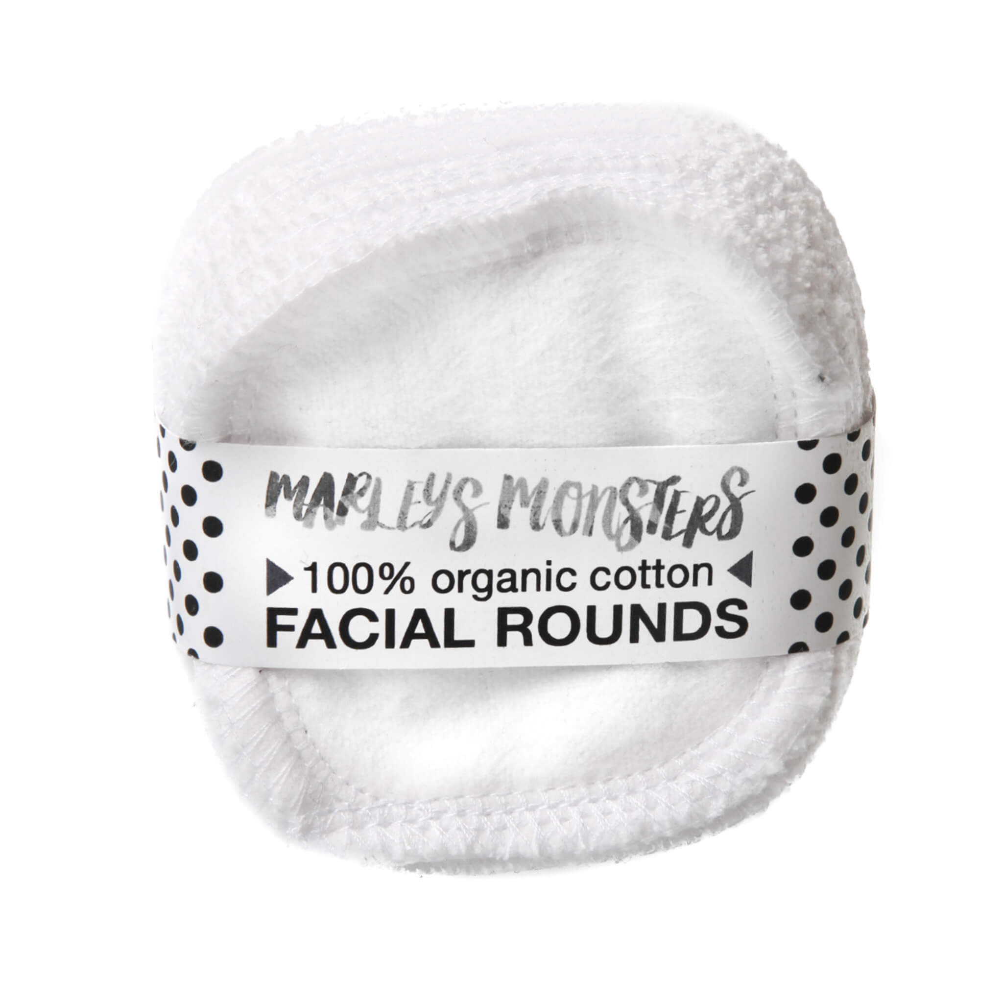 Organic White Facial Rounds - 100% Cotton Reusable Makeup Remover Pads for Eco-Friendly Skincare & Makeup Removal - Perfect for Travel, Gym & Daily Beauty Routine