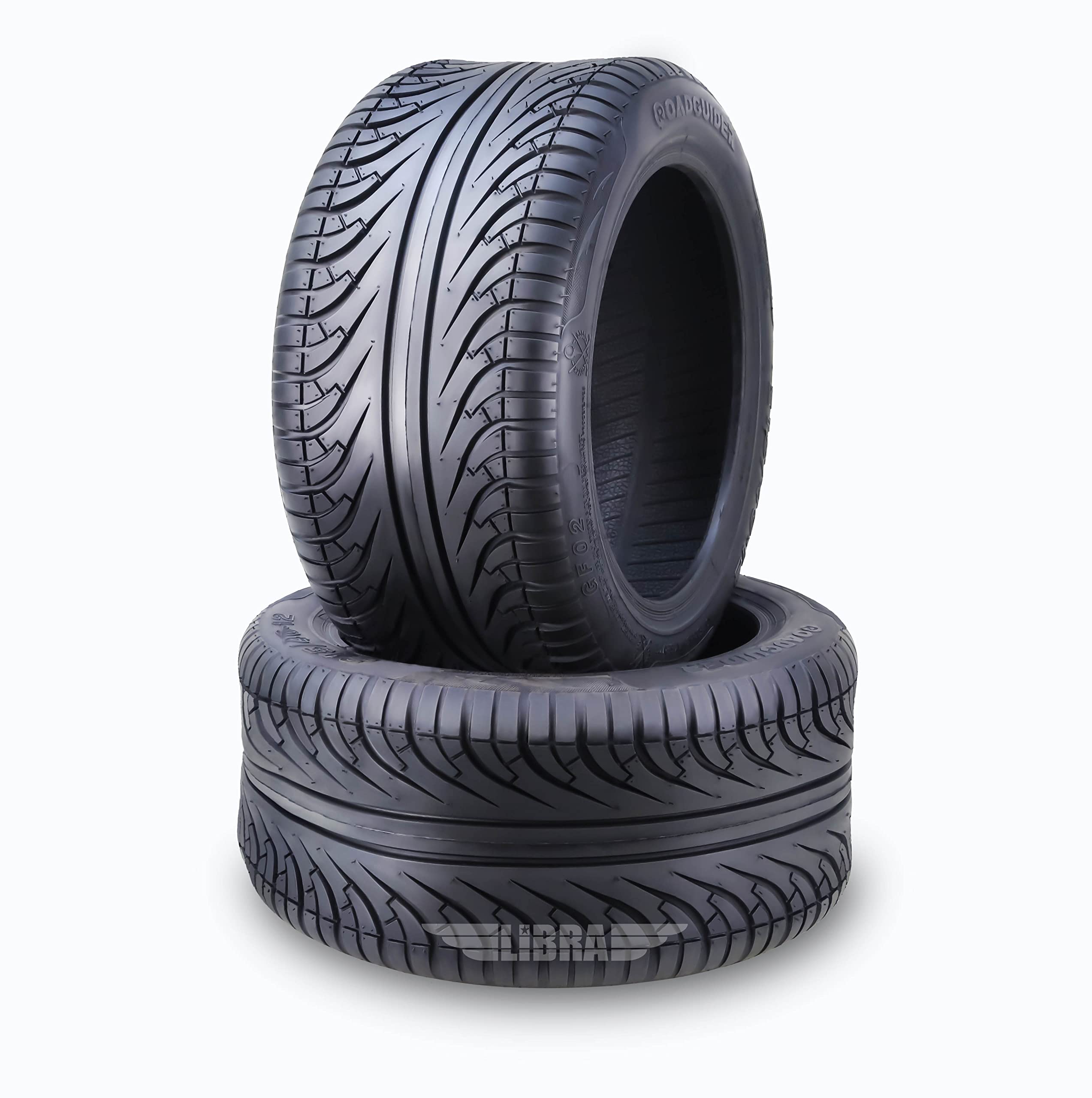 ROADGUIDER 18x8.5-8 Golf Cart & ATV Tires - Set of 2 - 4 Ply All-Terrain Tires for Golf Carts, Utility Vehicles & Lawn Tractors - Durable Traction for Grass, Mud & Snow (Model 14039)