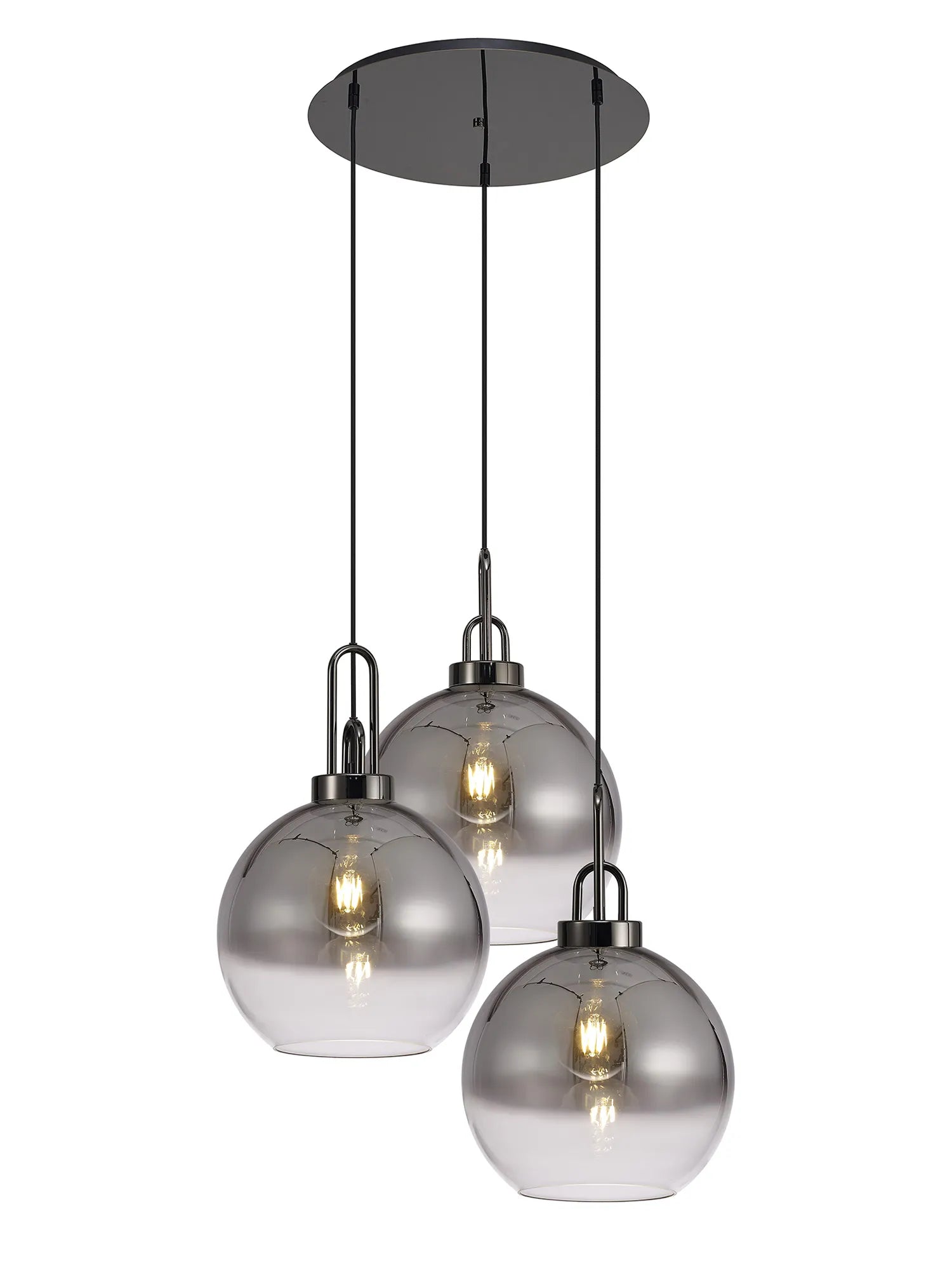 Stylish Cadiz 3-Light Cluster Pendant - Modern Ceiling Lighting Fixture for Dining Room, Kitchen Island & Living Room Decor
