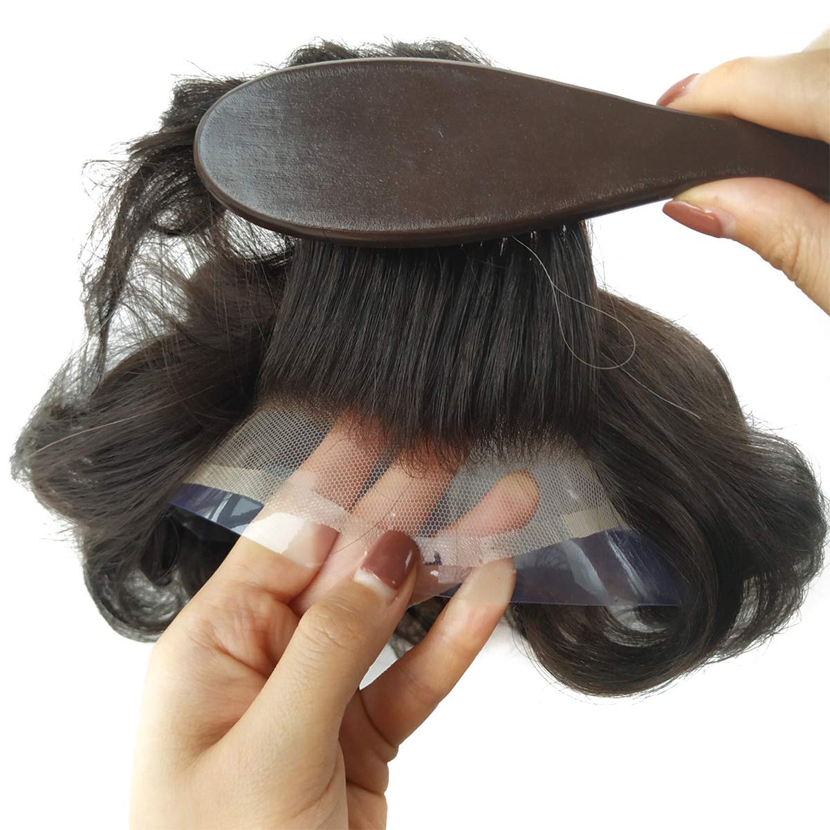 Men's Invisible Hairline Swiss Lace Toupee - 8x10 Real Human Hair Wig in Natural Black 1B | Undetectable Hair System for Thinning Hair & Baldness | Perfect for Daily Wear, Special Occasions & Confidence Boost