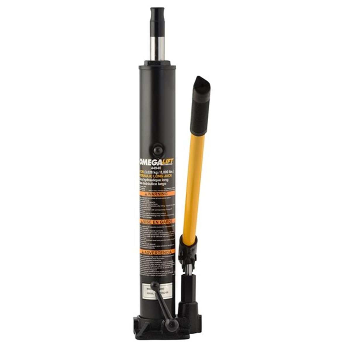 Omega 44940 4-Ton Black Crane Jack - Heavy Duty for Auto Repair