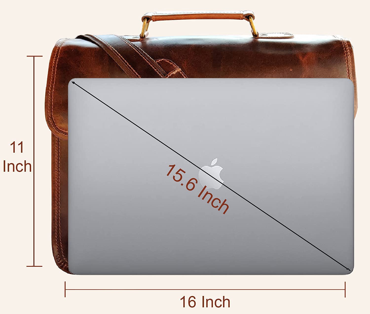 RUSTIC TOWN Premium Genuine Buff Leather Messenger Bag & Toiletry Set - Durable Business Travel Organizer for Men & Women | Perfect for Office Commute, Weekend Getaways & Corporate Gifts