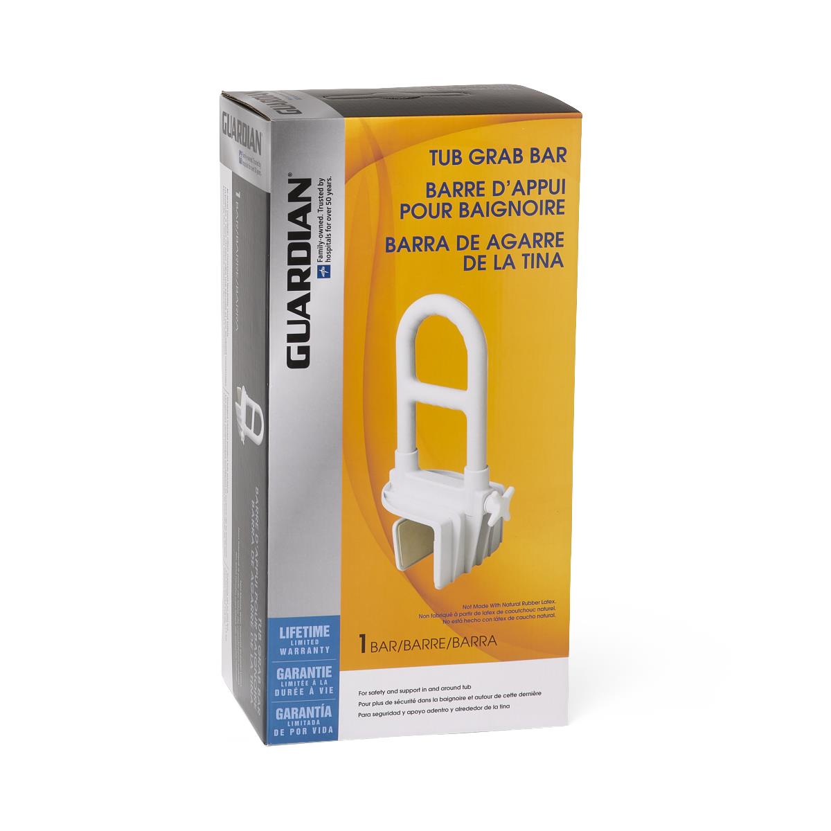 Sturdy Guardian Bi-Level Bathtub Grab Bar - ADA Compliant Safety Handle for Elderly & Disabled - Secure Bathroom Assist for Shower & Tub - Perfect for Fall Prevention & Mobility Support