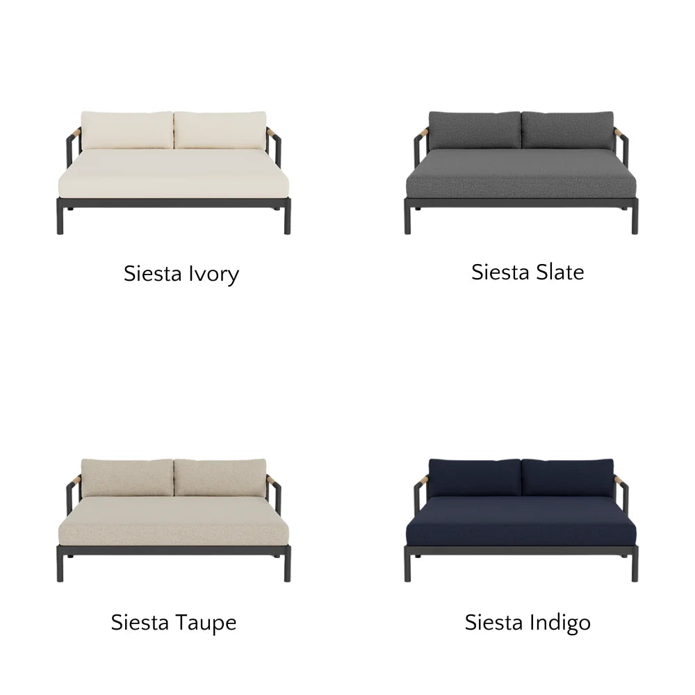 Breeze XL Daybed - Modern Outdoor Patio Lounger with Cushion, Waterproof & UV Resistant - Perfect for Poolside, Garden, or Backyard Relaxation
