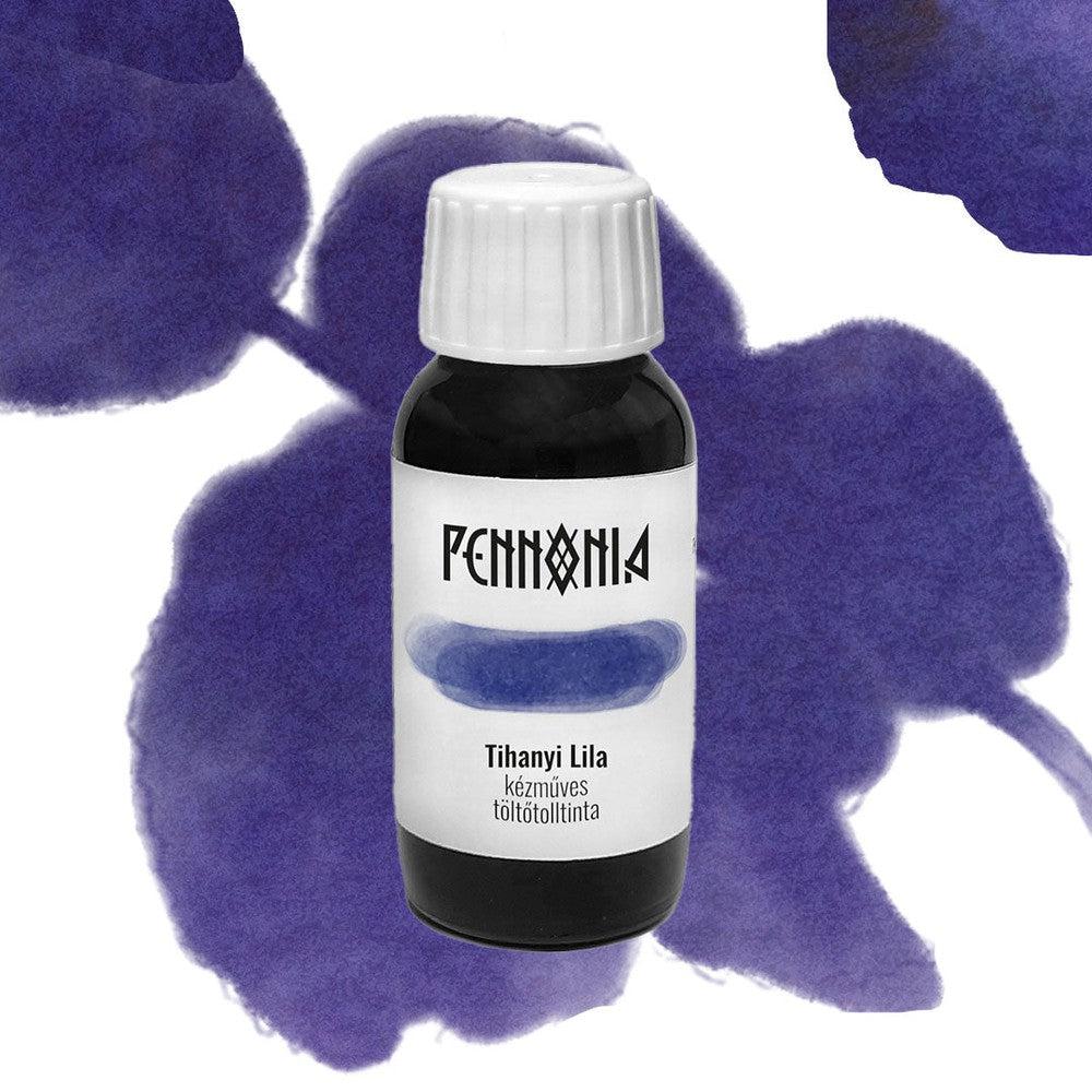 Pennonia 60ml Ink Bottle - Tihanyi Lila (Purple of Tihany) - Premium Fountain Pen Ink for Calligraphy, Journaling & Artistic Writing