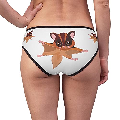 Flying Squirrel Women's Cotton Briefs - Comfortable Funny Underwear for Everyday Wear | Perfect for Gifts, Costume Parties & Loungewear