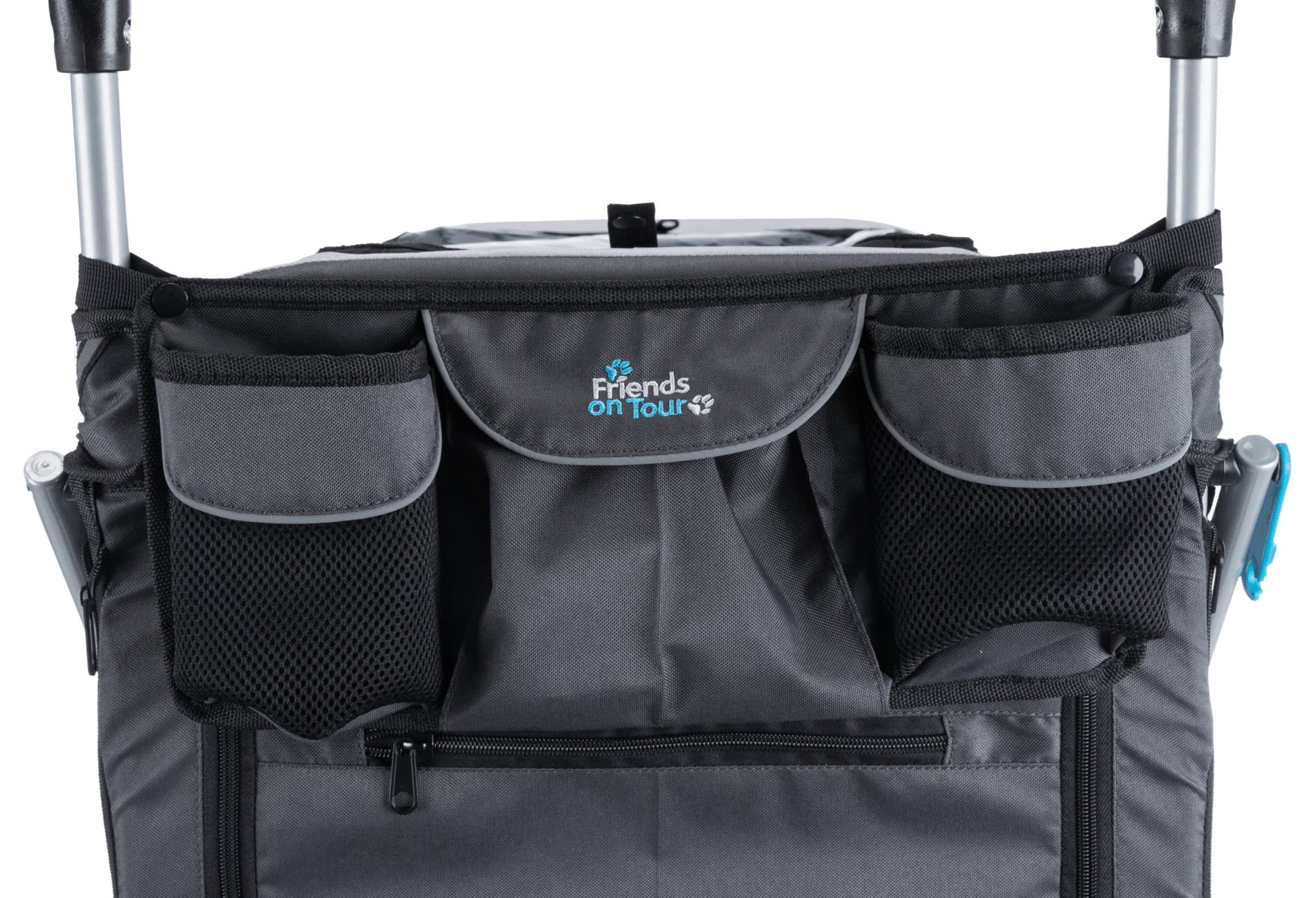 TRIXIE Quick-Fold Convertible Dog Bike Trailer & Pet Stroller - Easy Setup & Compact Fold - Perfect for Cycling, Jogging & Outdoor Adventures with Your Pet