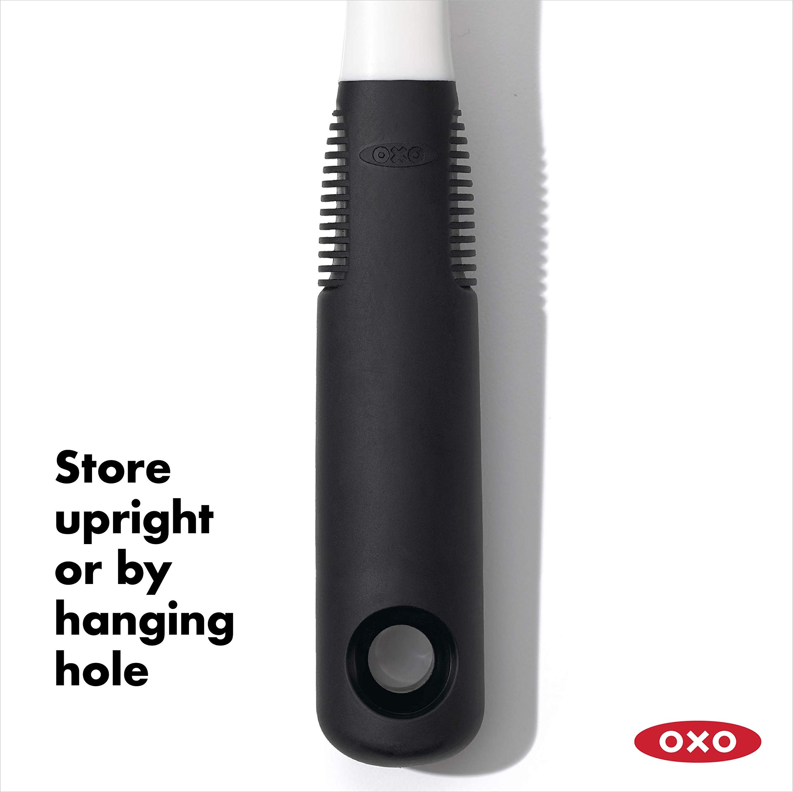 OXO Good Grips Dish Brush - White/Black, 1 Count - Ergonomic Kitchen Scrubber for Pots, Pans & Dishes - Perfect for Daily Dishwashing & Tough Stains