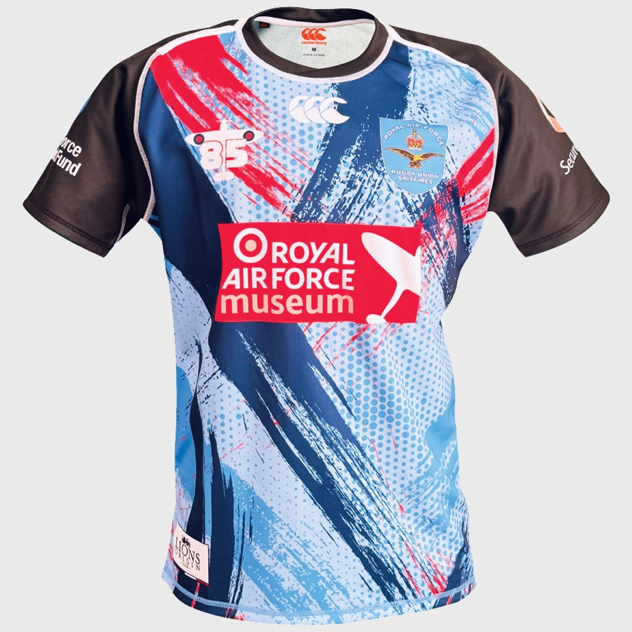 Canterbury RAF Battle of Britain 7s Replica Rugby Shirt - Vintage Rugby Jersey for Men - Perfect for Rugby Matches, Sports Events & Retro Fashion