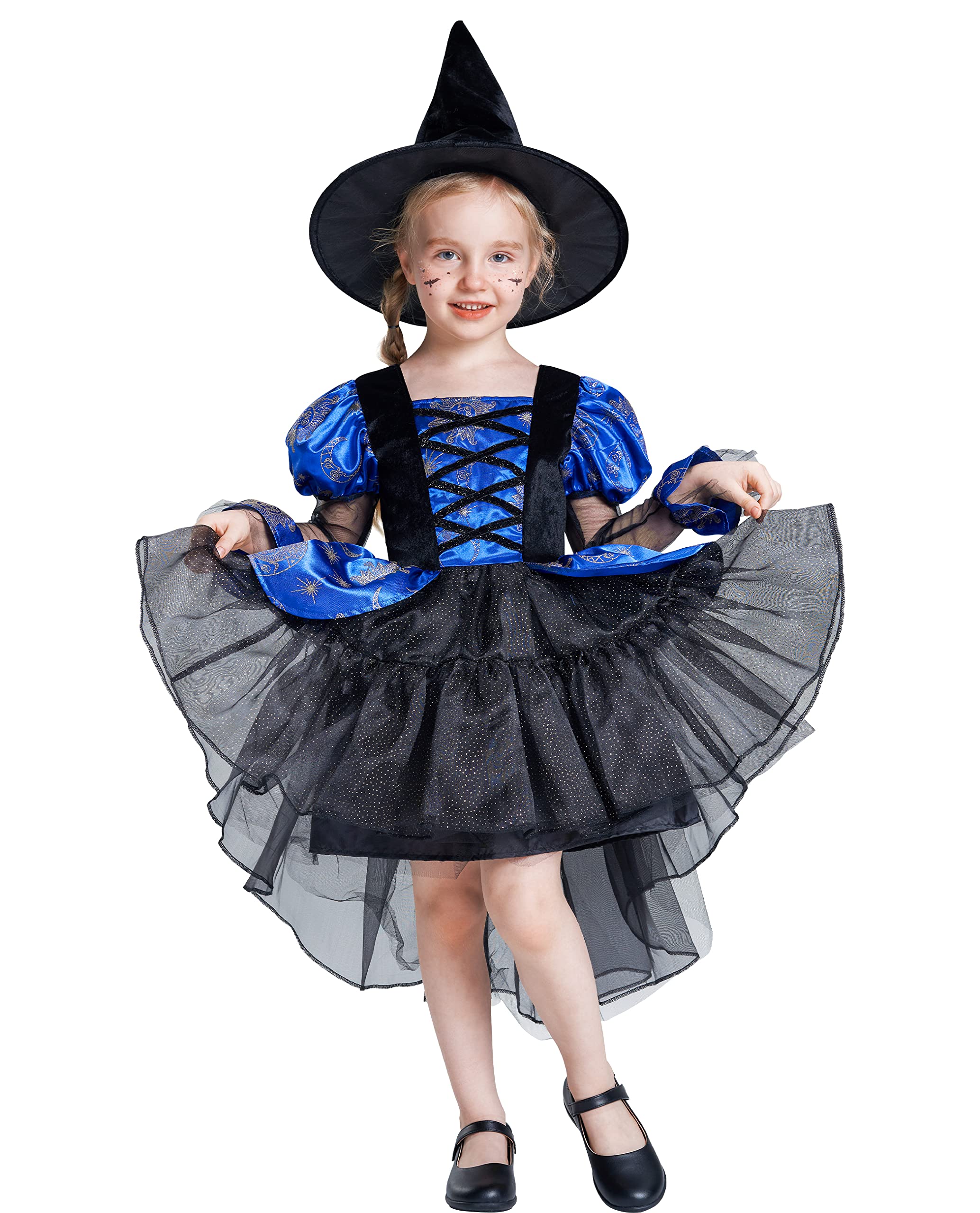 Girls Witch Costume for Kids | Halloween Spiderella Outfit & Spider Fancy Dress Up | Perfect for Halloween Parties, Trick-or-Treating & Cosplay