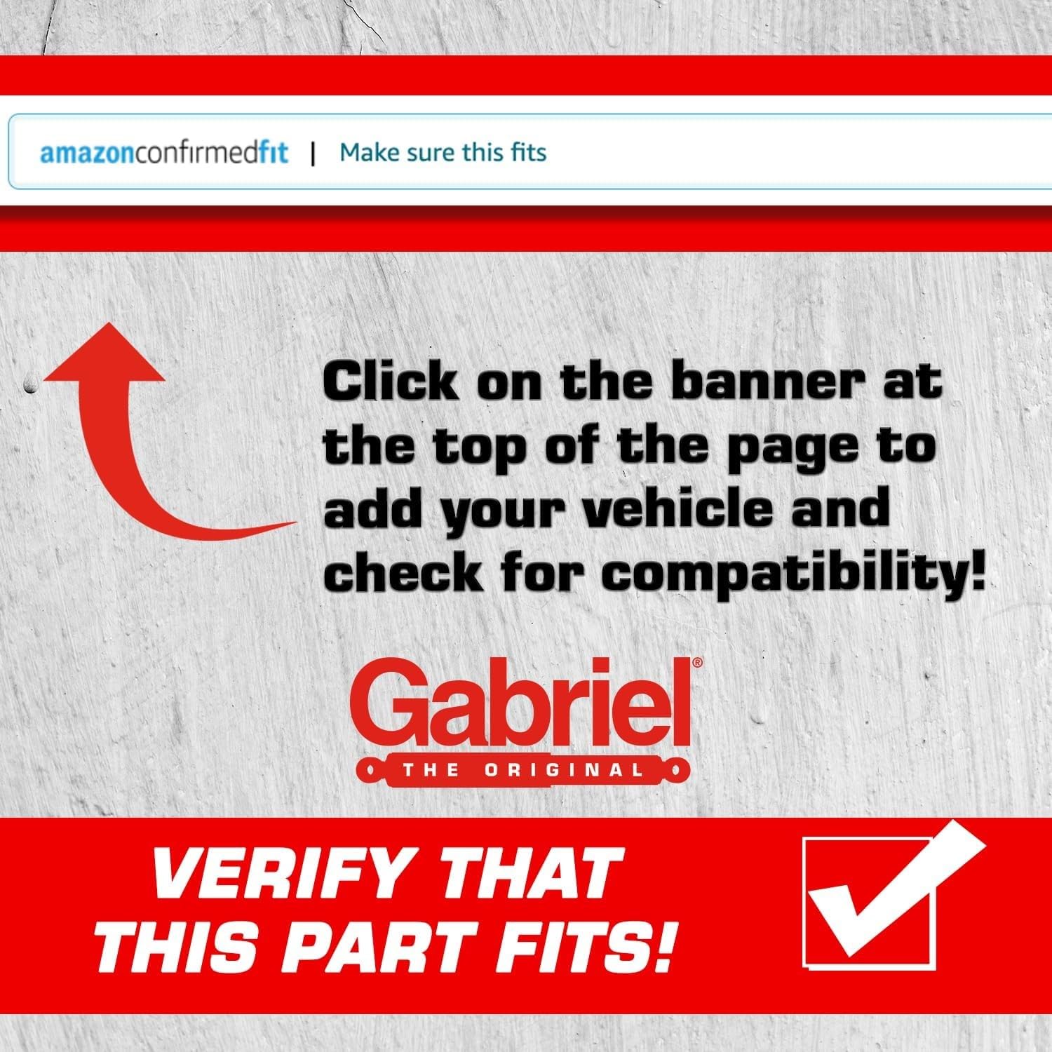 Gabriel G63848 Ultra Front Truck Shock Absorbers - Compatible with 2002-2005 Dodge Ram 1500 4WD (1 Pack) | Heavy Duty Suspension Upgrade for Off-Road & Towing | Smooth Ride on Rough Terrain