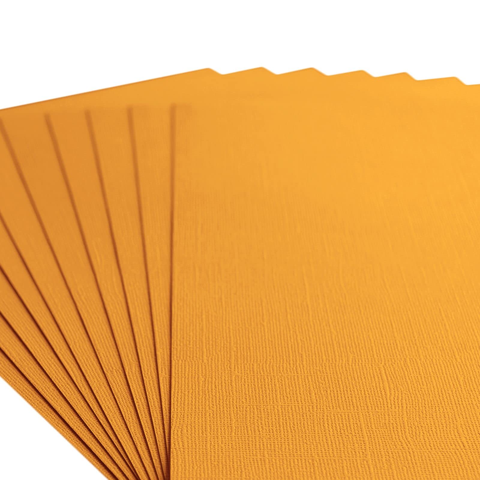 Vaessen Creative Florence Textured Cardstock - Grapefruit Yellow, 216gsm, 10 Sheets, A4 Size for Scrapbooking, Card Making, Die Cutting & Paper Crafts - Perfect for DIY Projects, Wedding Invitations & Home Decor