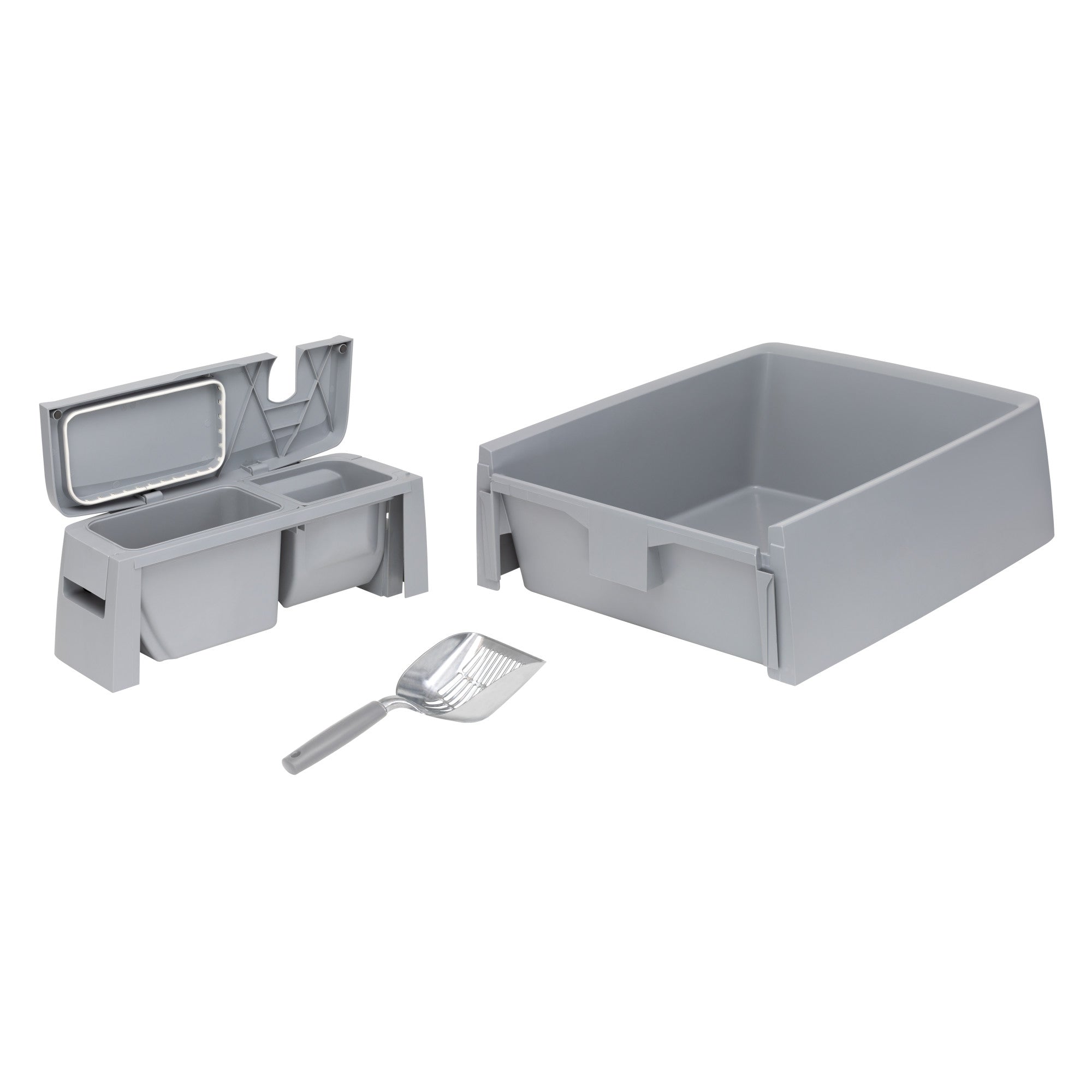 Extra Large Multi-Cat Litter Box with Waste Compartments & Metal Scoop | PetSafe® | Ideal for Multiple Cats, Easy Cleanup & Odor Control