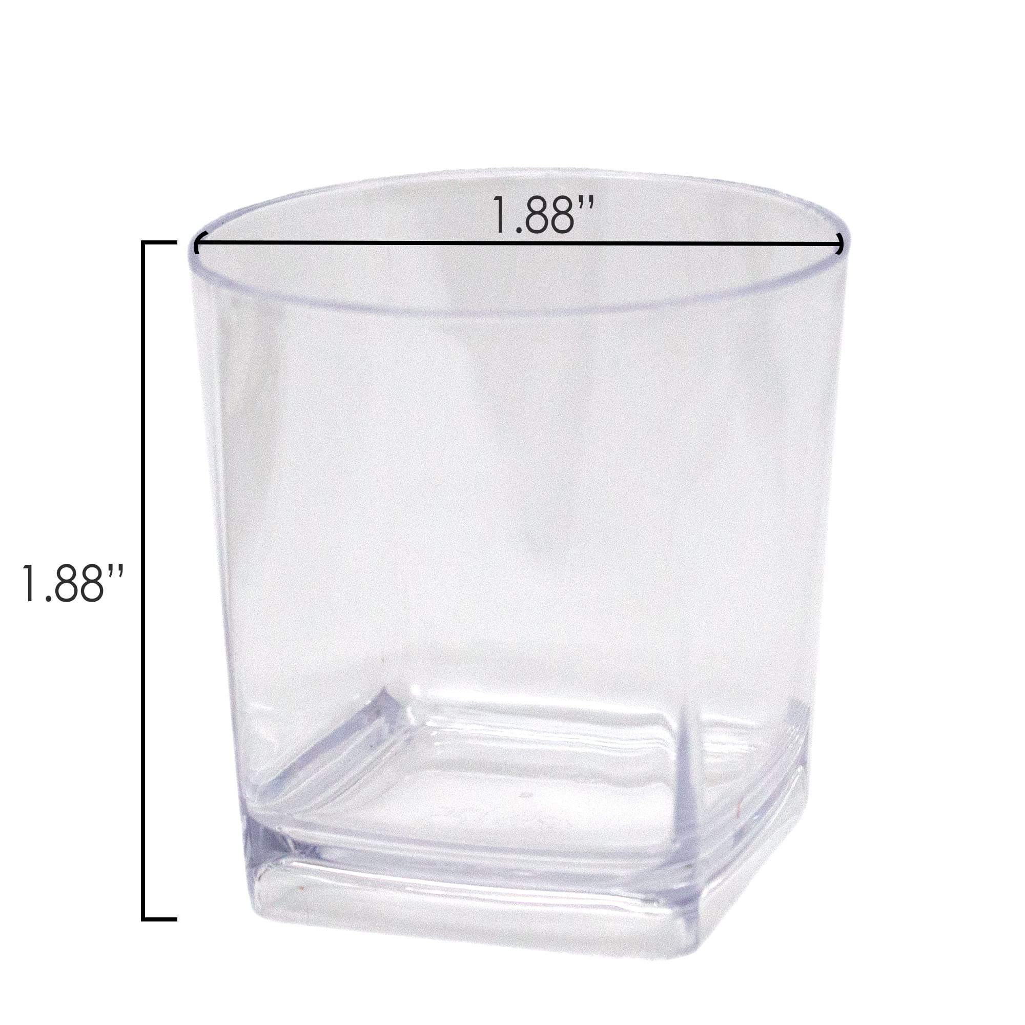 576 Count 2.2 oz Clear Plastic Disposable Shot Glasses - Mini Whiskey Cups for Cocktails, Desserts & Parties | Recyclable Professional-Grade Parfait Cups for Appetizers, Events & Home Entertaining