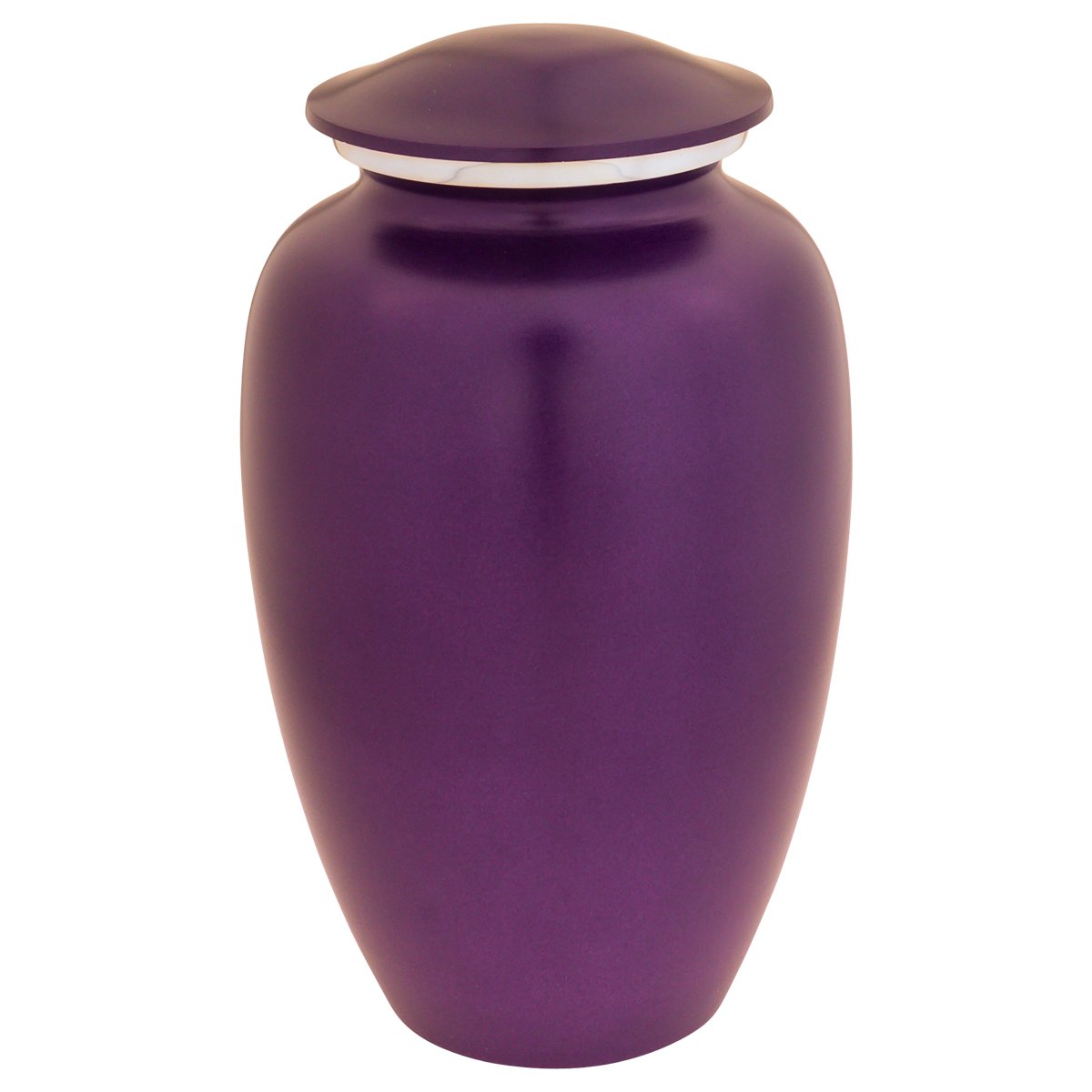 Dark Amethyst Cremation Urn for Ashes - Elegant Aluminum Purple Urn for Adults (10.5 Inches) - Perfect for Memorial Services & Home Display