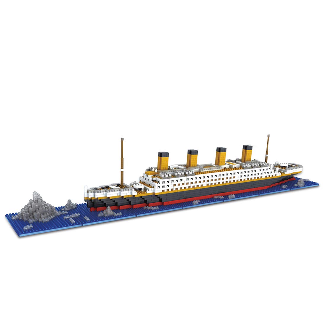MAYS Technic Titanic Ship Building Blocks Set - 1860 Piece Mini Sailing Ship Model Construction Toy (56x8x8cm) | Not Compatible with Lego Titanic 10294 | Perfect for Collectors, Display & STEM Learning
