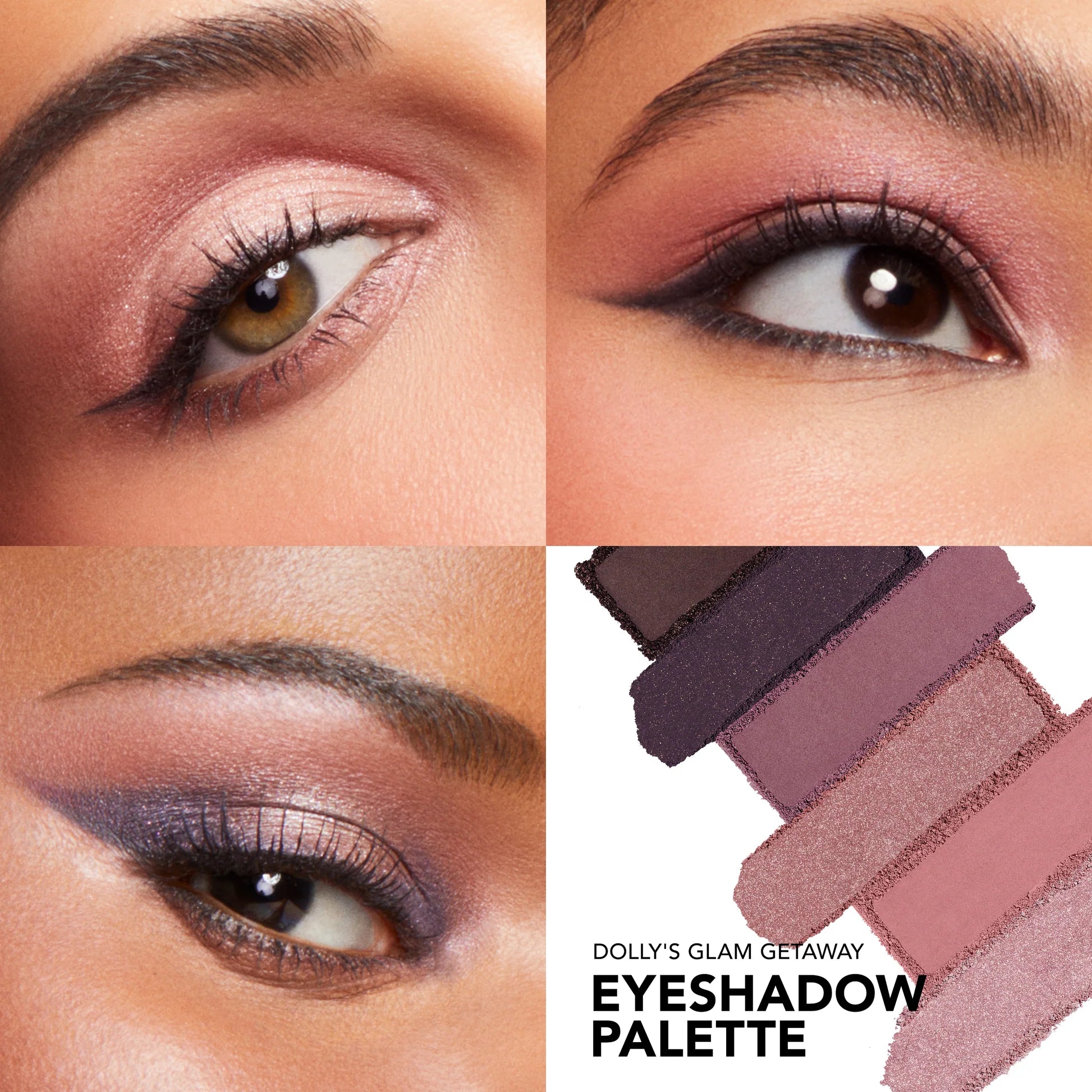 Dolly’s Glam Getaway Eyeshadow Palette - 12 Highly Pigmented Matte & Shimmer Eyeshadows for Stunning Eye Makeup | Perfect for Party, Wedding & Everyday Wear