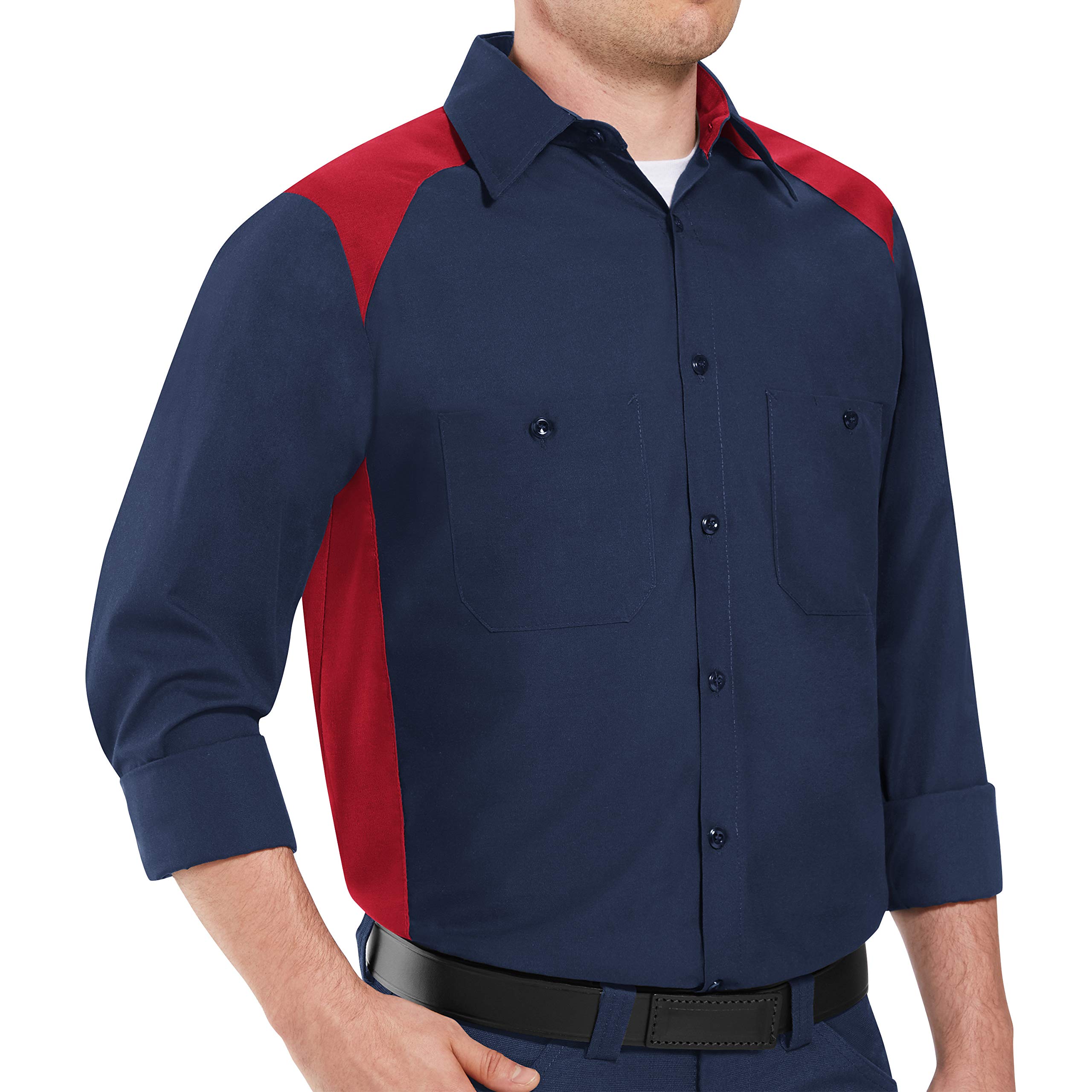 Red Kap Men's RK Motorsports Short Sleeve Work Shirt - Durable Performance Shirt for Mechanics, Auto Repair & Racing Enthusiasts - Ideal for Garage, Workshop & Motorsports Events