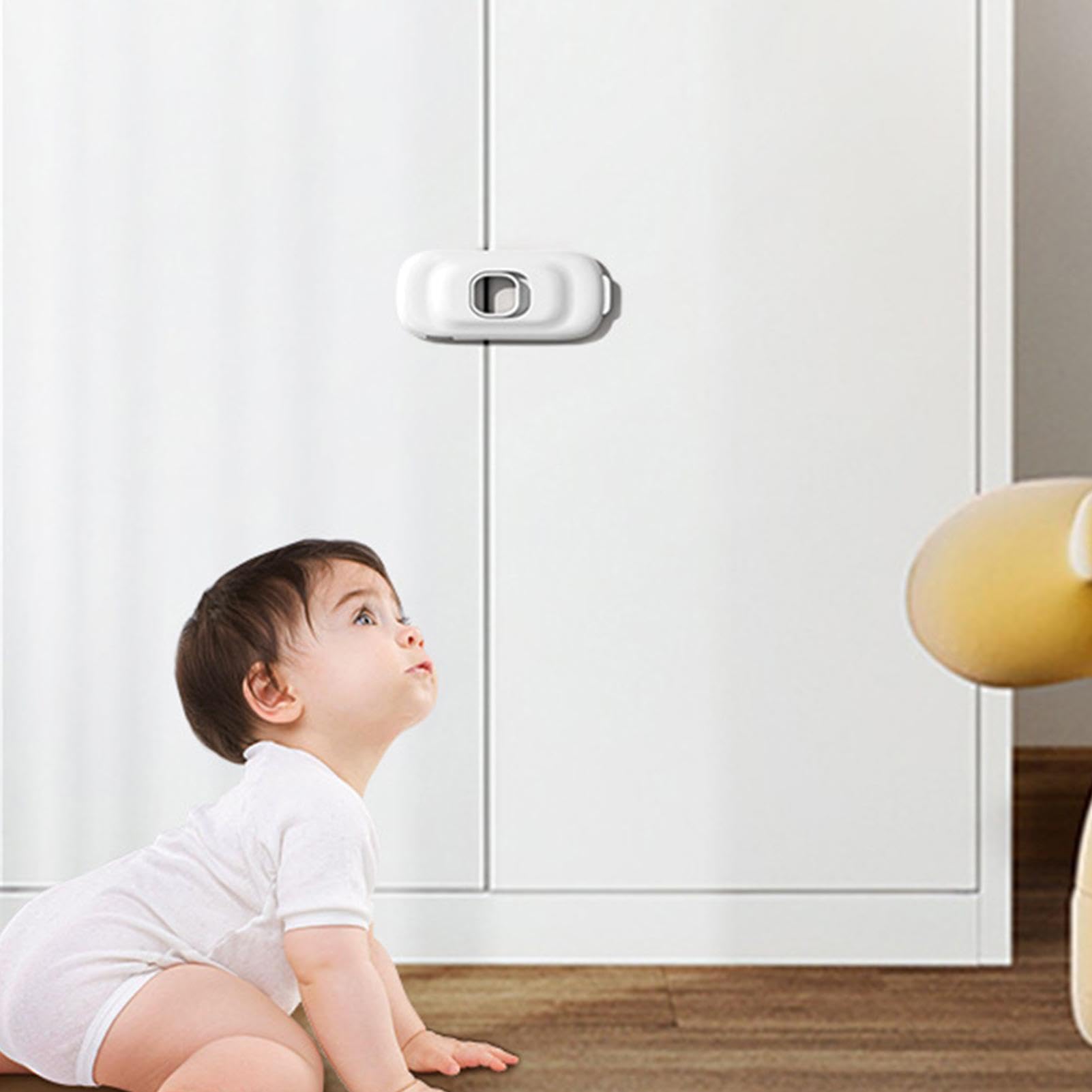 Child Safety Fridge Locks - Baby Proof Refrigerator Latches & Cabinet Locks for Freezer, Oven & Drawers | Secure Home Kitchen Appliances for Toddlers & Kids | Perfect for Childproofing & Home Safety