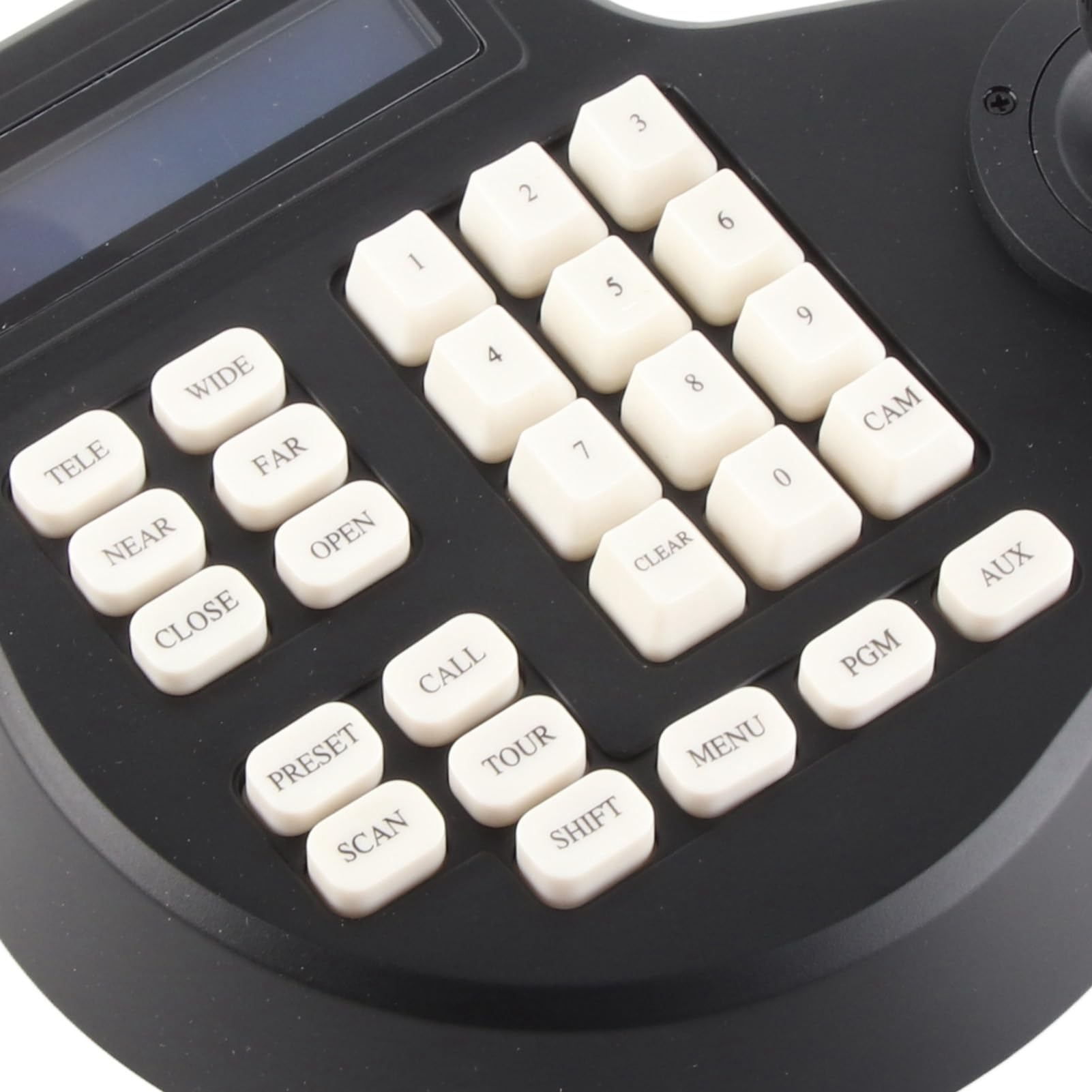 Mini Analog PTZ Camera Keyboard Controller - ABS Joystick for Security Cameras (100-240V, US Plug) | Perfect for Courtyard Surveillance & Home Security Systems
