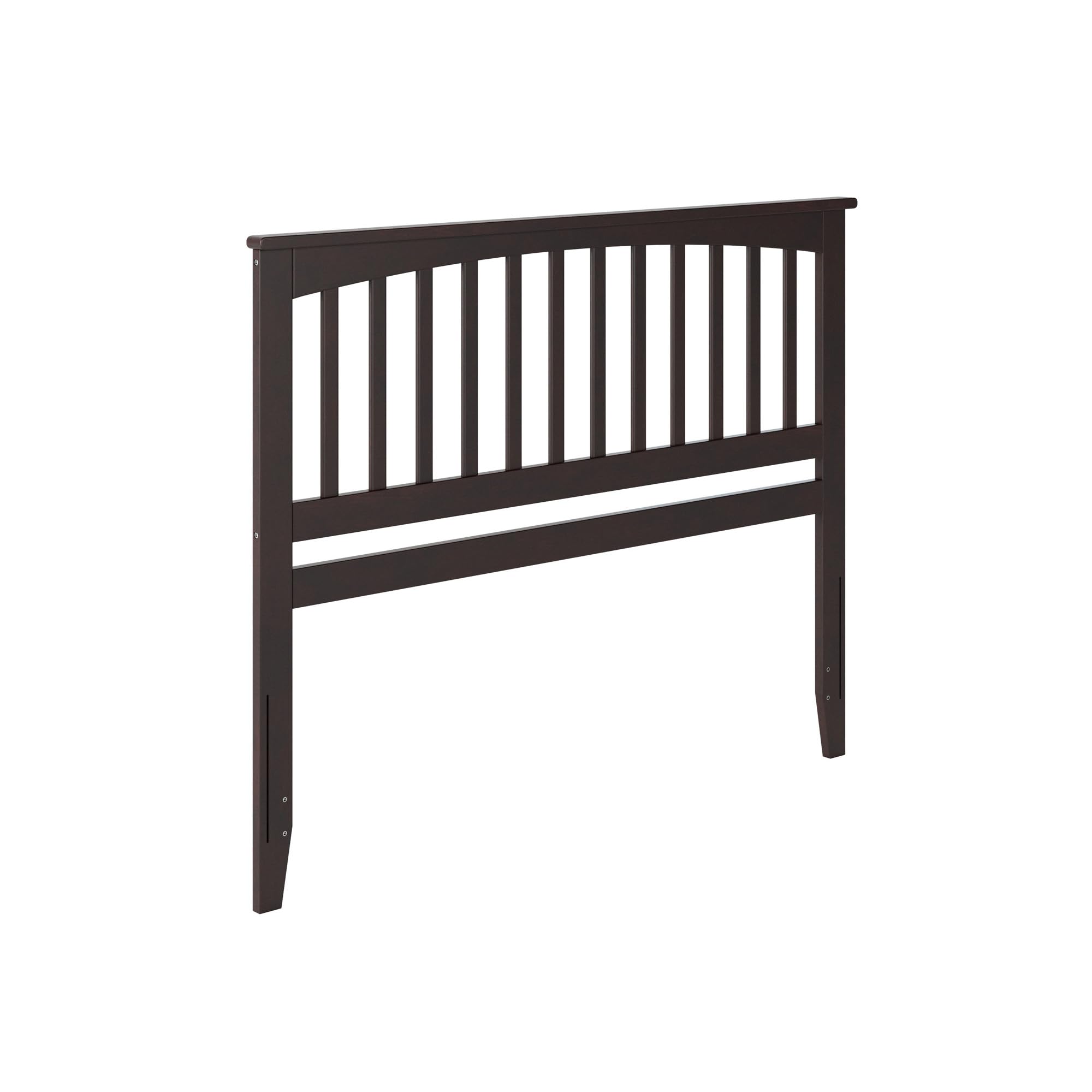 AFI Mission Queen Solid Wood Headboard with USB Charging Ports - Espresso Finish - Elegant Bedroom Furniture for Master Bedroom or Guest Room