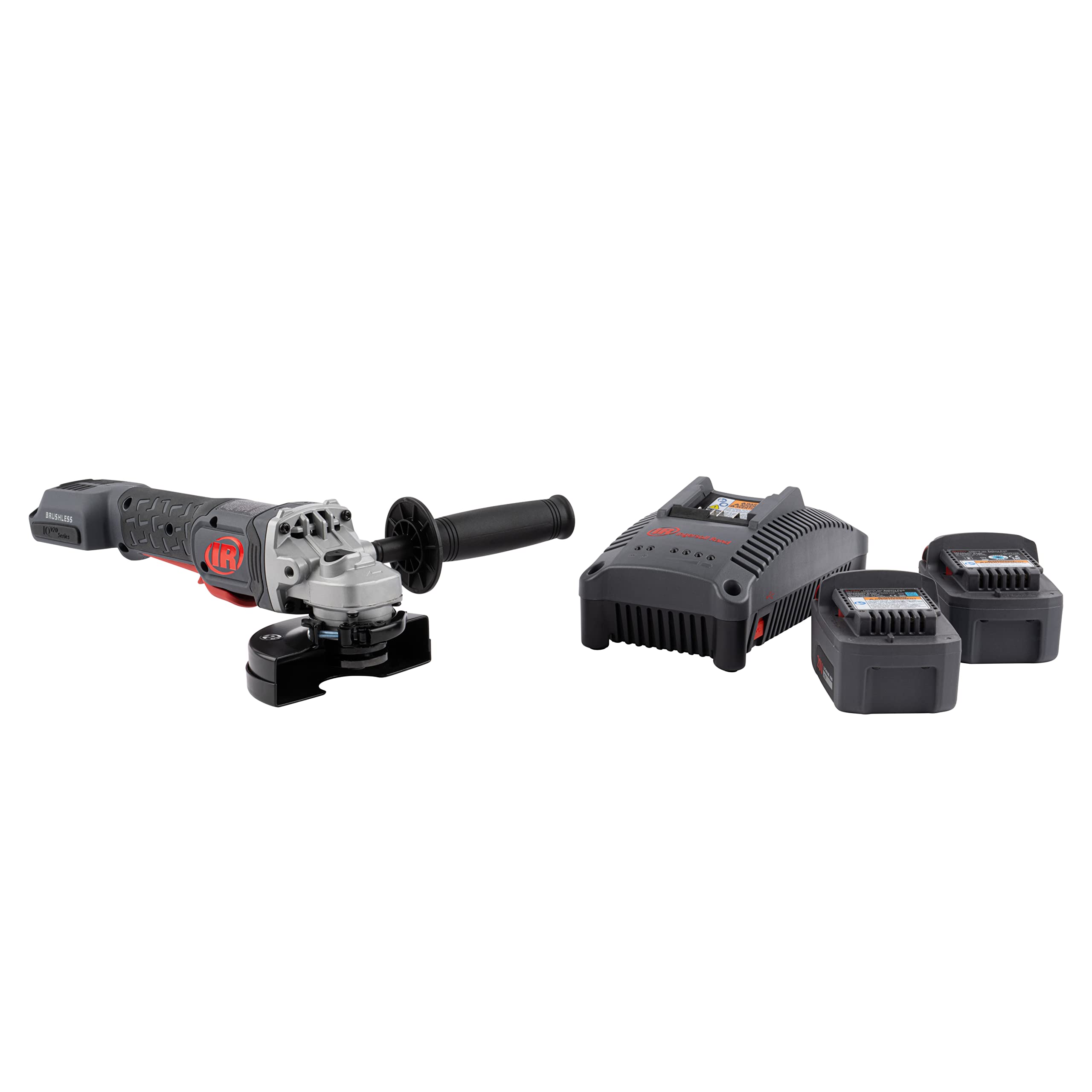 Ingersoll Rand G5351-K22 20V Cordless Angle Grinder & Cut-off Tool with 2 Batteries - 8000 RPM, 1HP Power, 4.5