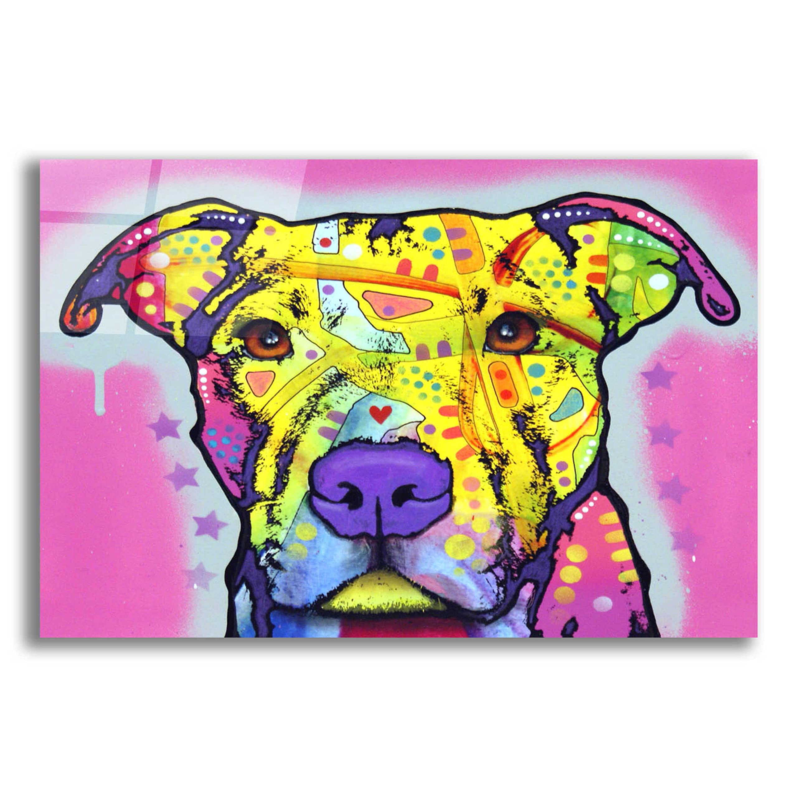 Epic Art 'Focused Pit' by Dean Russo - Vibrant Acrylic Glass Wall Decor 24x16 Inches - Modern Home & Office Artwork for Living Room, Bedroom Decor