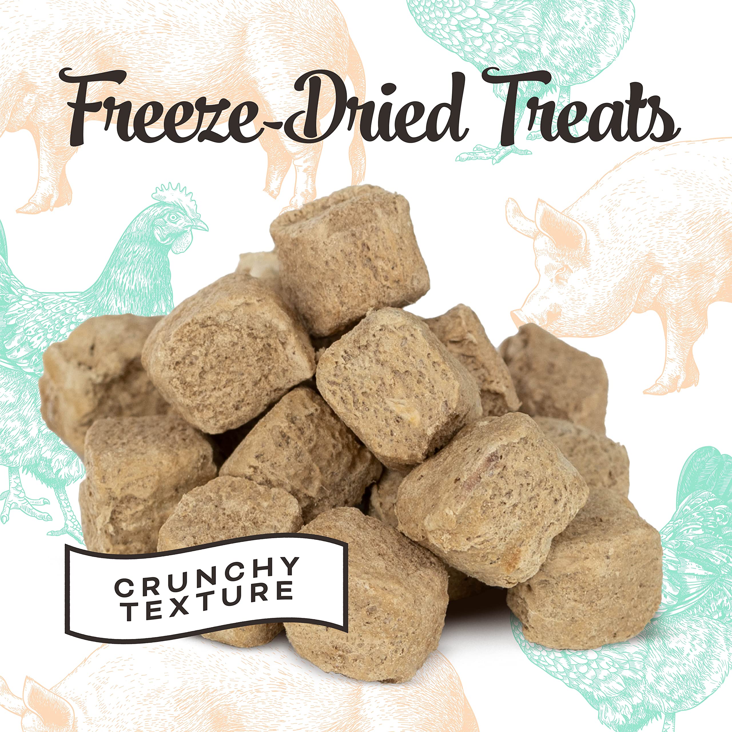 Primal Freeze Dried Pork Liver Dog Treats with Probiotics - Grain Free, Crunchy Training Snacks for Small & Large Dogs - 1.5 oz Bag - Perfect for Obedience Training & Reward-Based Learning