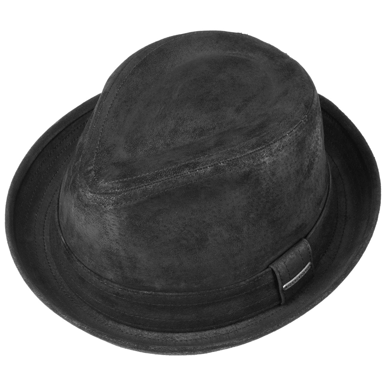 Stetson Radcliff Leather Player Hat – Premium Genuine Leather Cowboy Hat for Men – Perfect for Western Rides, Country Music Festivals & Outdoor Adventures