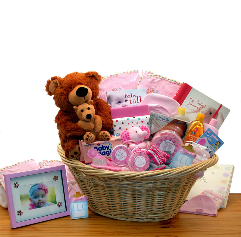 Deluxe Pink Baby Basket - Soft & Stylish Storage for Nursery, Toys, and Gifts | GBDS 890111 P | Perfect for Baby Showers, Nursery Decor & Organizing