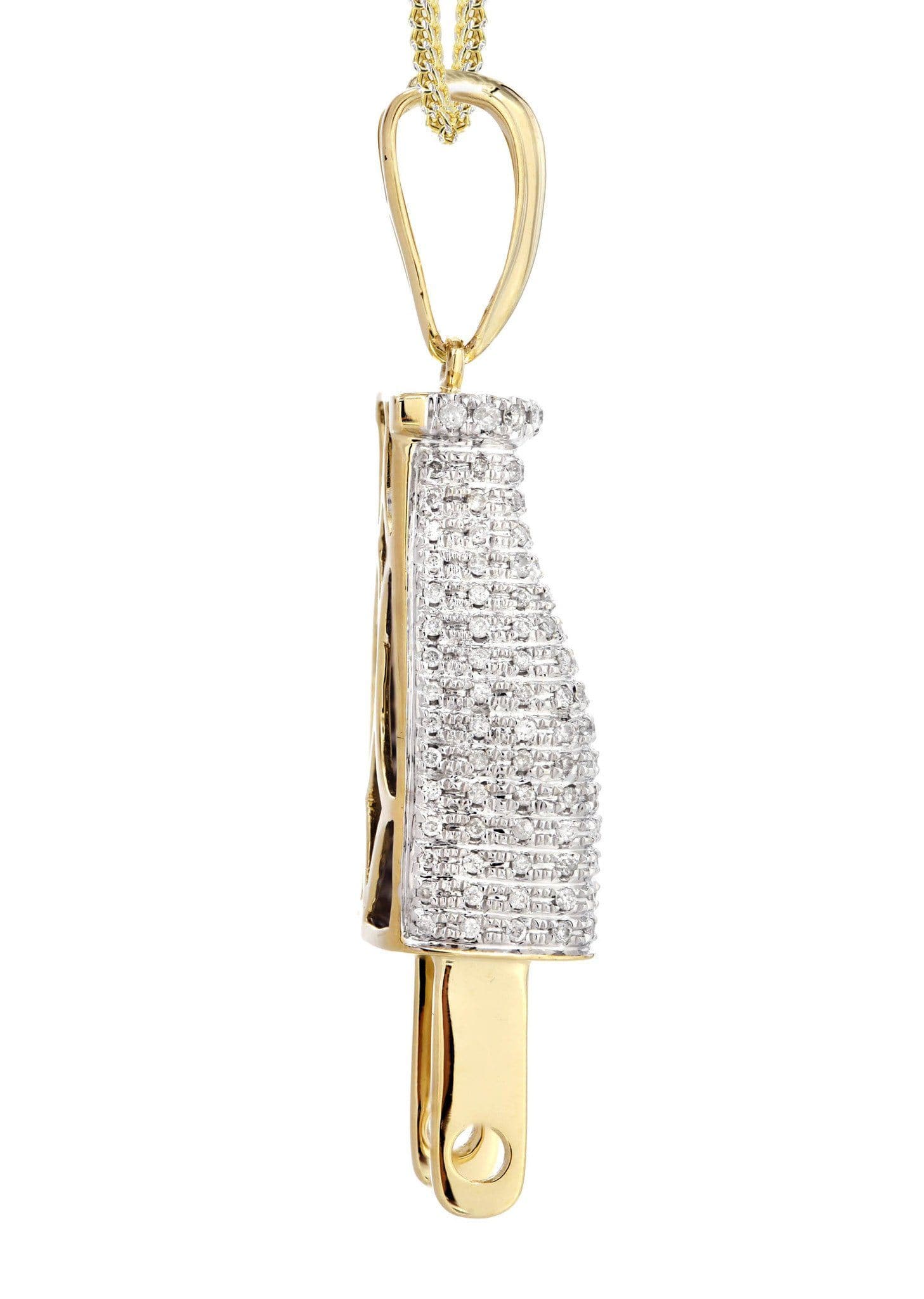 10K Yellow Gold Diamond Pendant Necklace | 0.66 Carat Natural Diamond Jewelry | Perfect for Anniversary, Wedding & Special Occasion Gifts