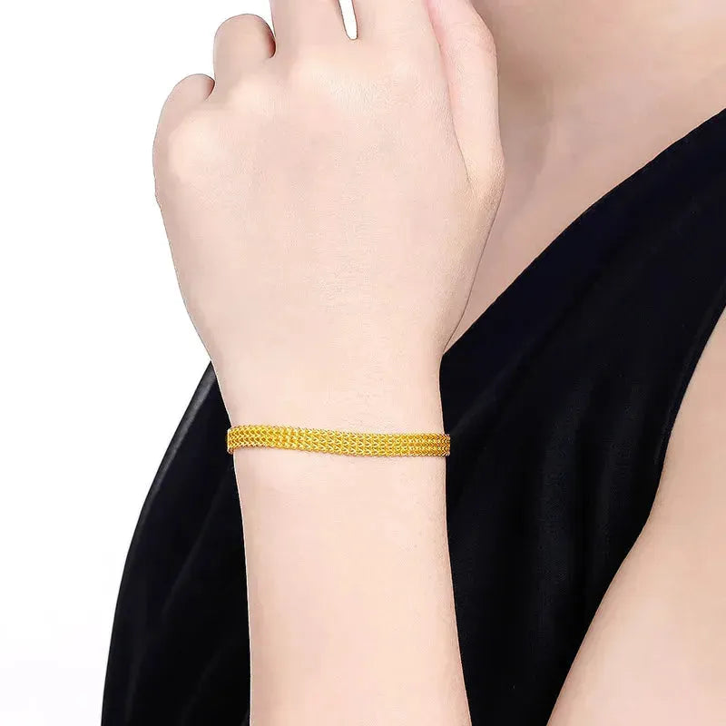 24K Pure Gold Bracelet - 999 Solid Real Gold Bangle for Women, Elegant Butterfly Design, Romantic & Classic Jewelry Gift for Anniversary, Valentine's Day, Birthday | Trendy & Timeless Accessory for Special Occasions
