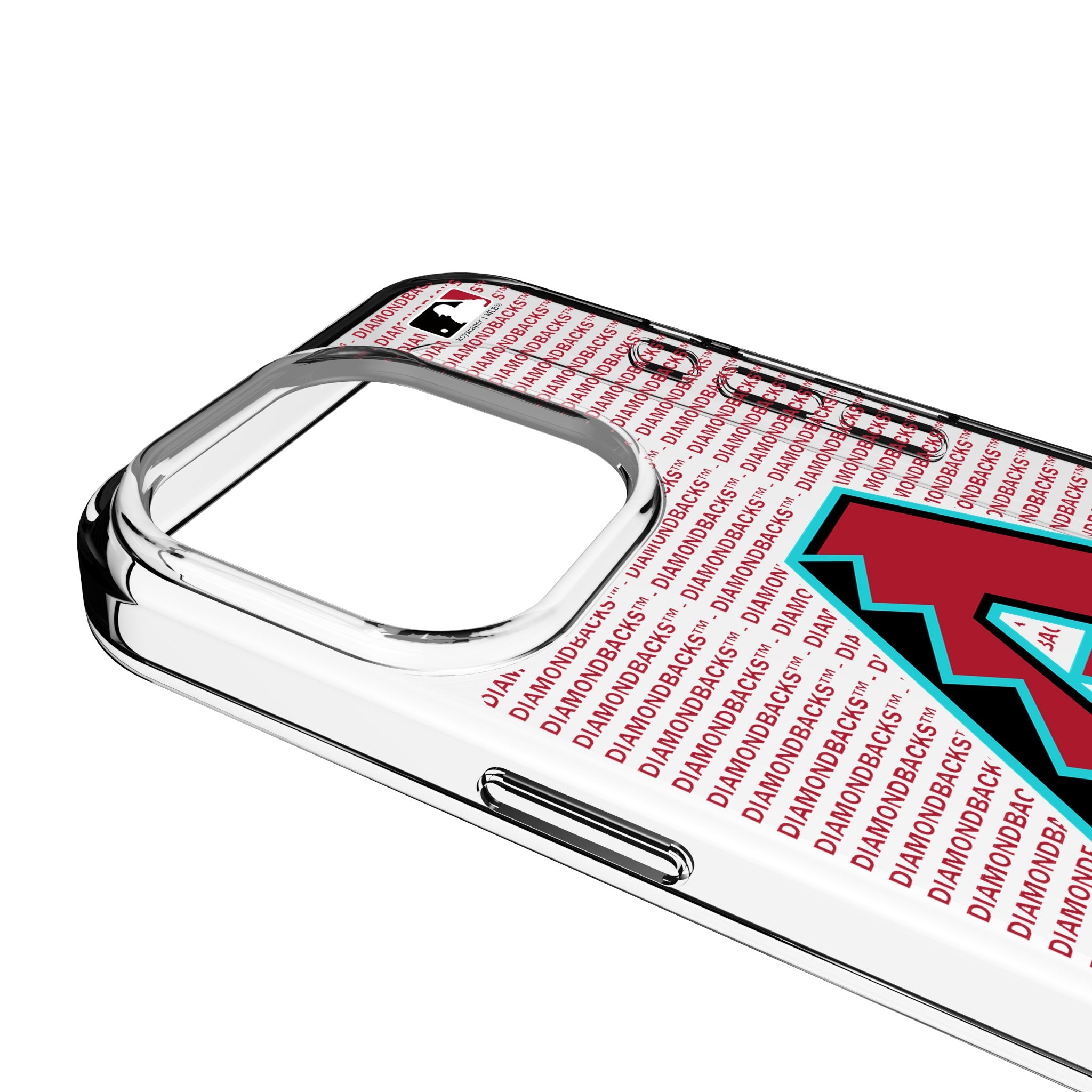 Arizona Diamondbacks Clear Text Backdrop Phone Case for Apple iPhone - Perfect for Baseball Fans & Game Day Protection