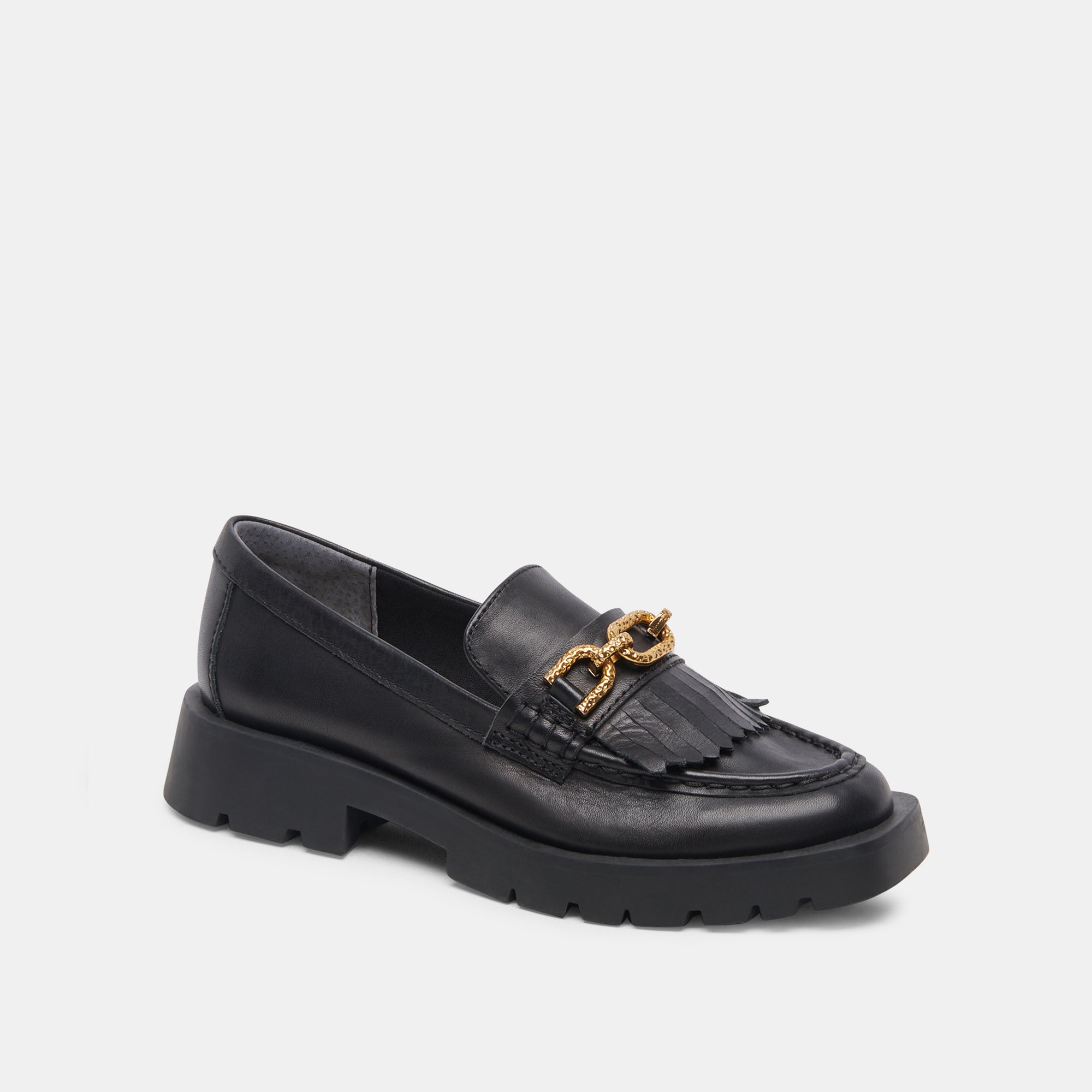 ERNA FLATS BLACK LEATHER - Women's Comfortable Slip-On Shoes for Work, Travel & Everyday Wear | Stylish & Lightweight Walking Shoes