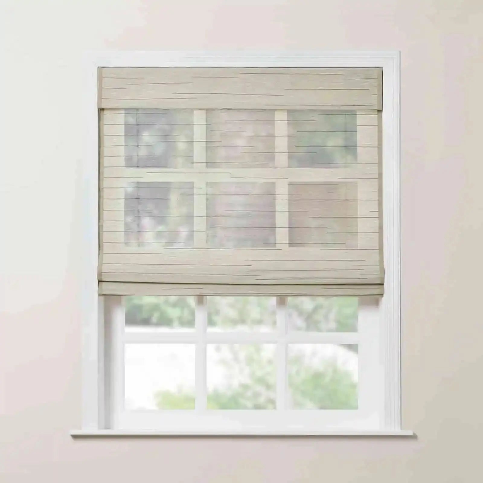 Rae Natural Ramie Bamboo Woven Shades - Series P | Eco-Friendly Window Coverings for Living Room, Bedroom & Patio | Light Filtering & UV Protection