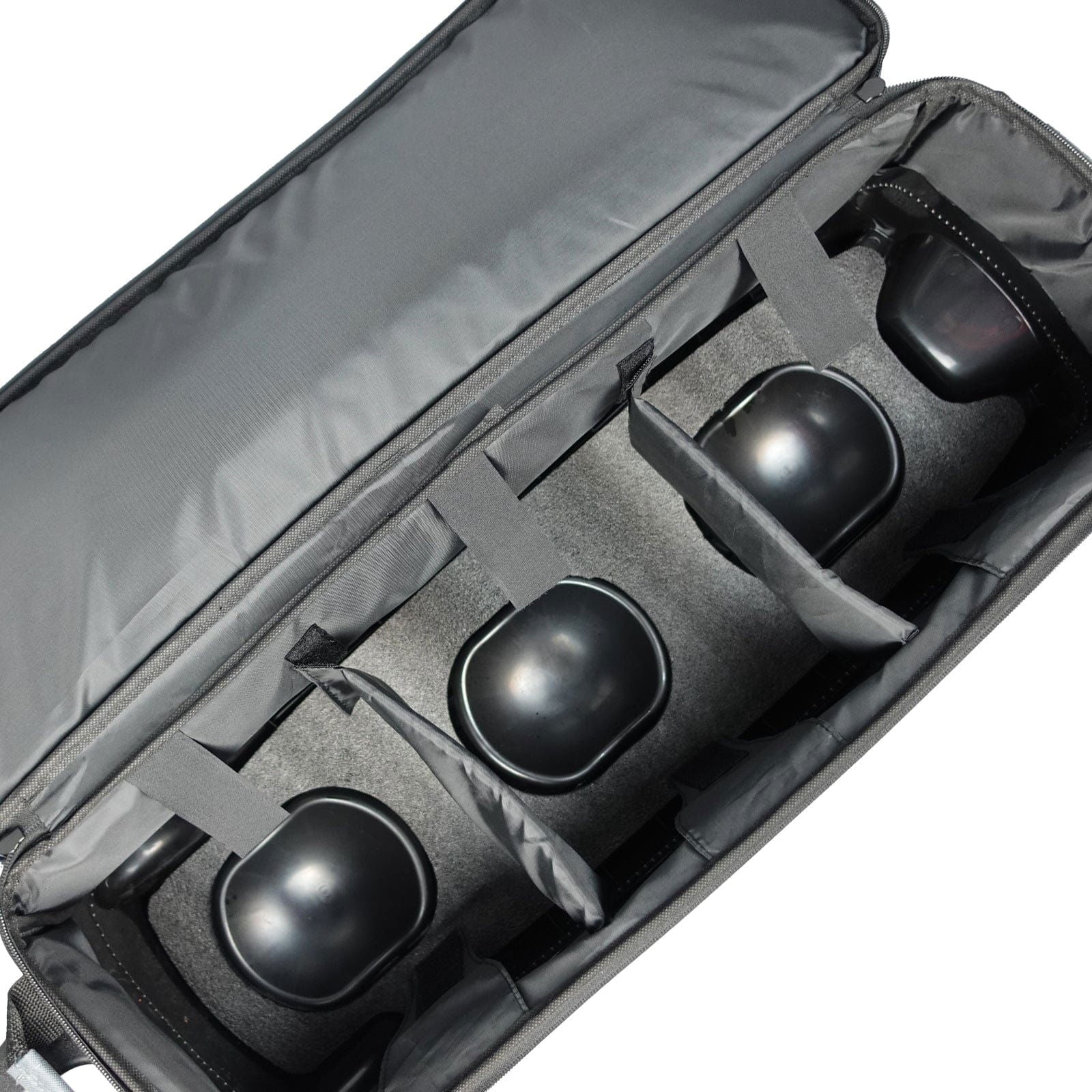 ELITE Basic Triple Roller Bowling Bag - Charcoal Black | Heavy Duty Rolling Case for Bowling Balls & Accessories | Perfect for League Play, Tournaments & Practice Sessions