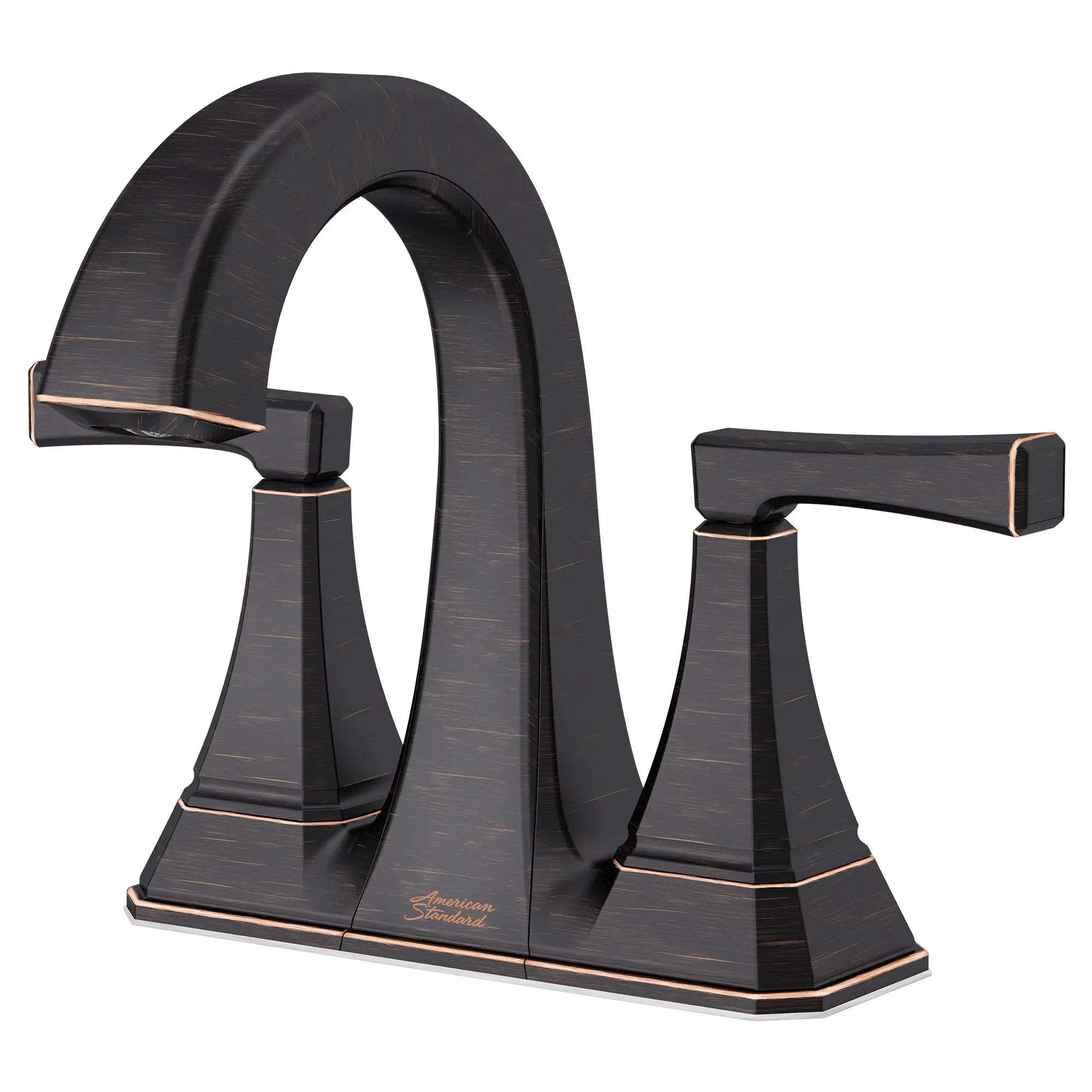 Crawford 4 Inch Centerset 2 Handle Bathroom Faucet - 1.2 GPM/4.5 LPM Water-Saving Design with Lever Handles - Perfect for Small Bathrooms, Powder Rooms & Vanities