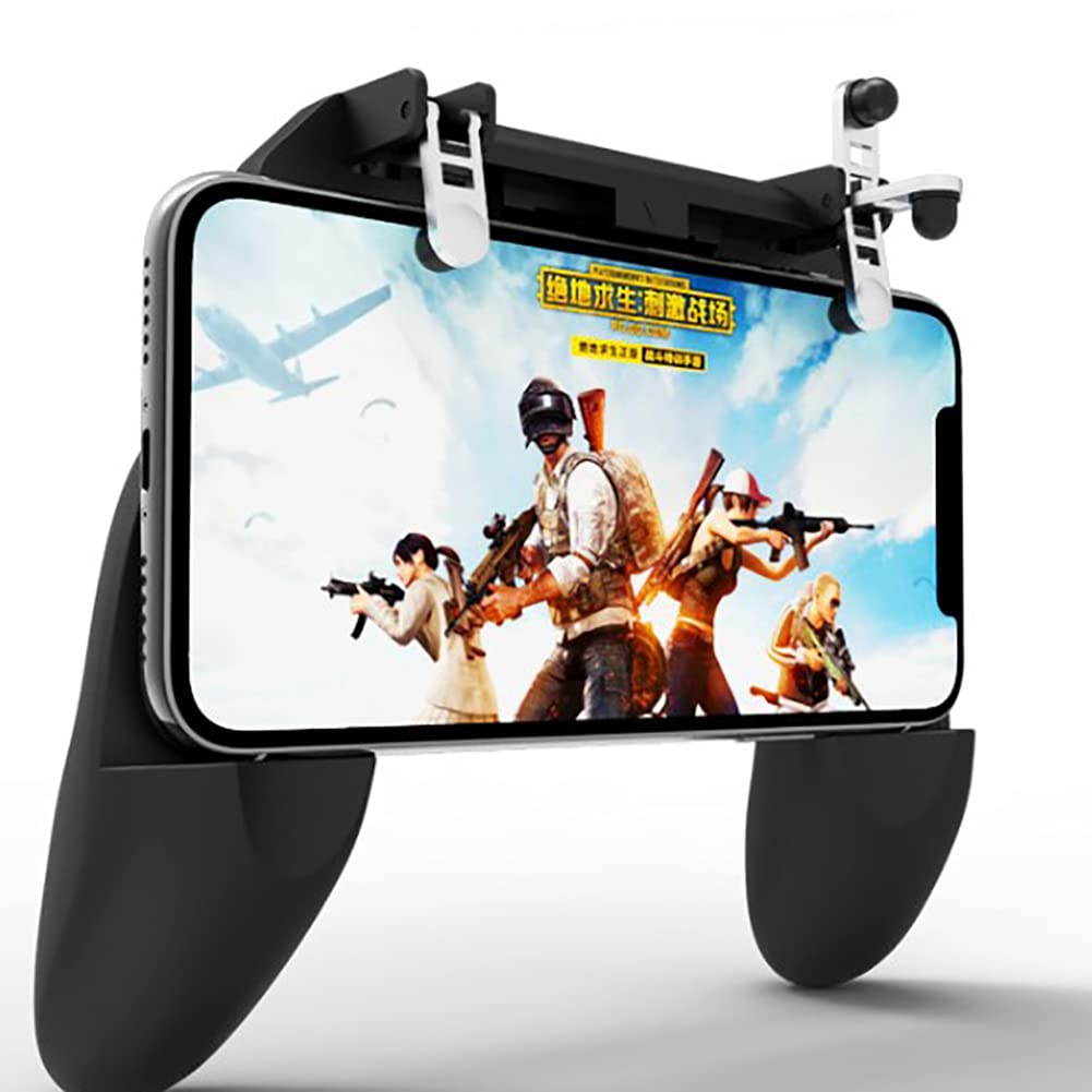 Wireless W10 Mobile Phone Game Controller - Ergonomic Joystick with Fire Triggers for Android/iOS Gaming | Perfect for PUBG, Fortnite & Call of Duty Mobile