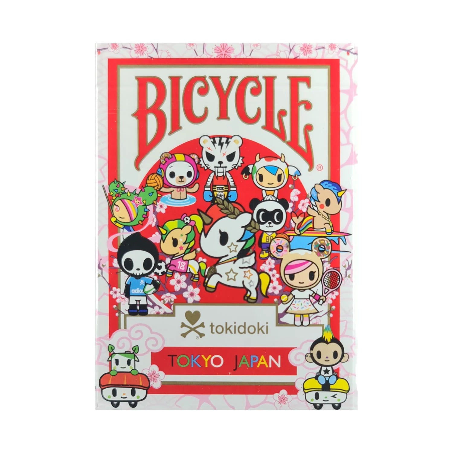 Tokidoki Sports Red Bicycle Playing Cards - Premium Deck for Poker, Magic Tricks & Game Nights