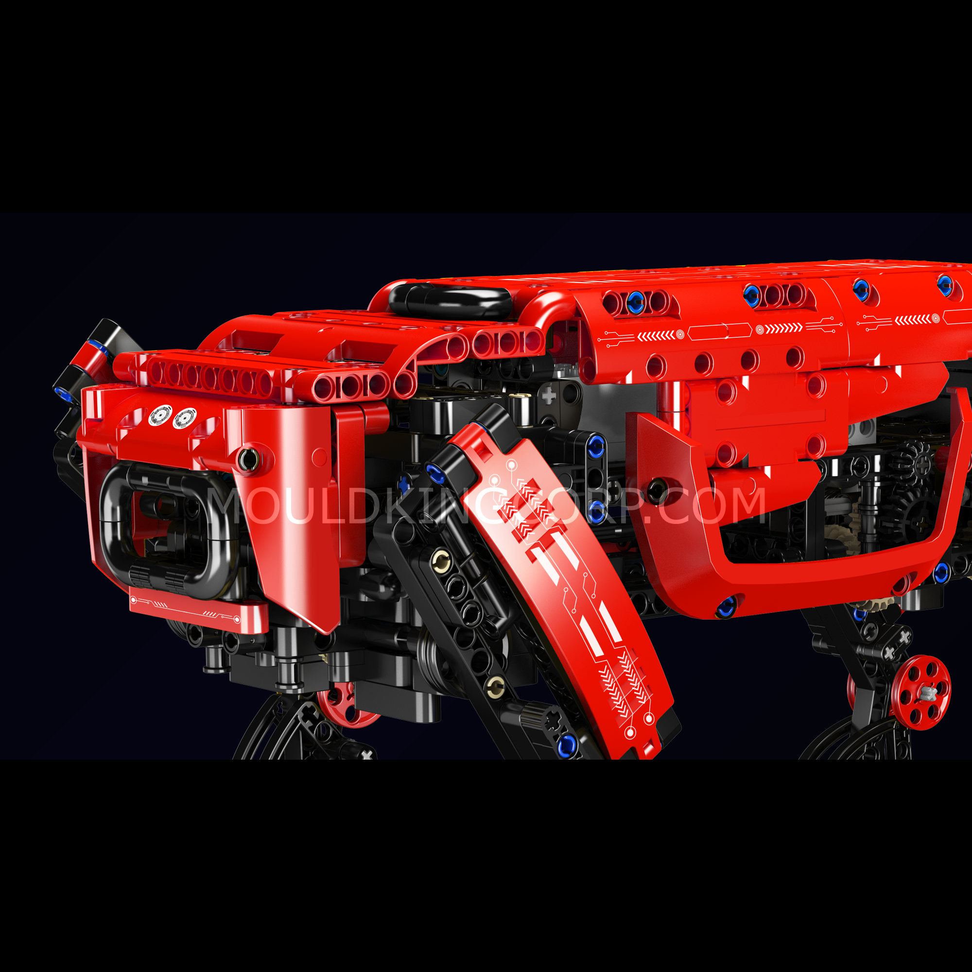 Mould King 15067S Remote Control Robot Dog Building Kit - 921 PCS STEM Educational Toy for Kids & Adults | Interactive Pet Toy for Indoor Play & Robotics Learning