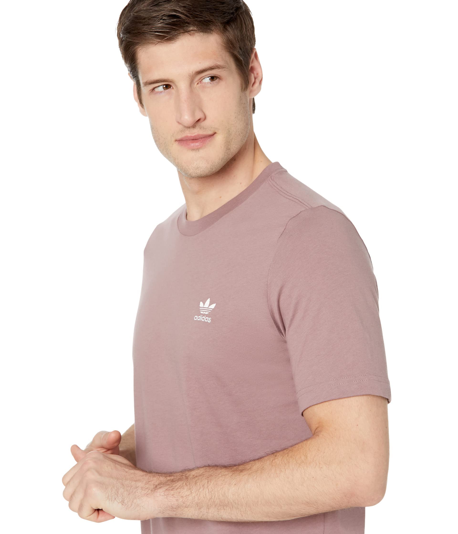 adidas Originals Essentials T-Shirt for Men - Wonder Oxide Red - Soft Cotton Short Sleeve Tee - Casual Streetwear & Gym Wear