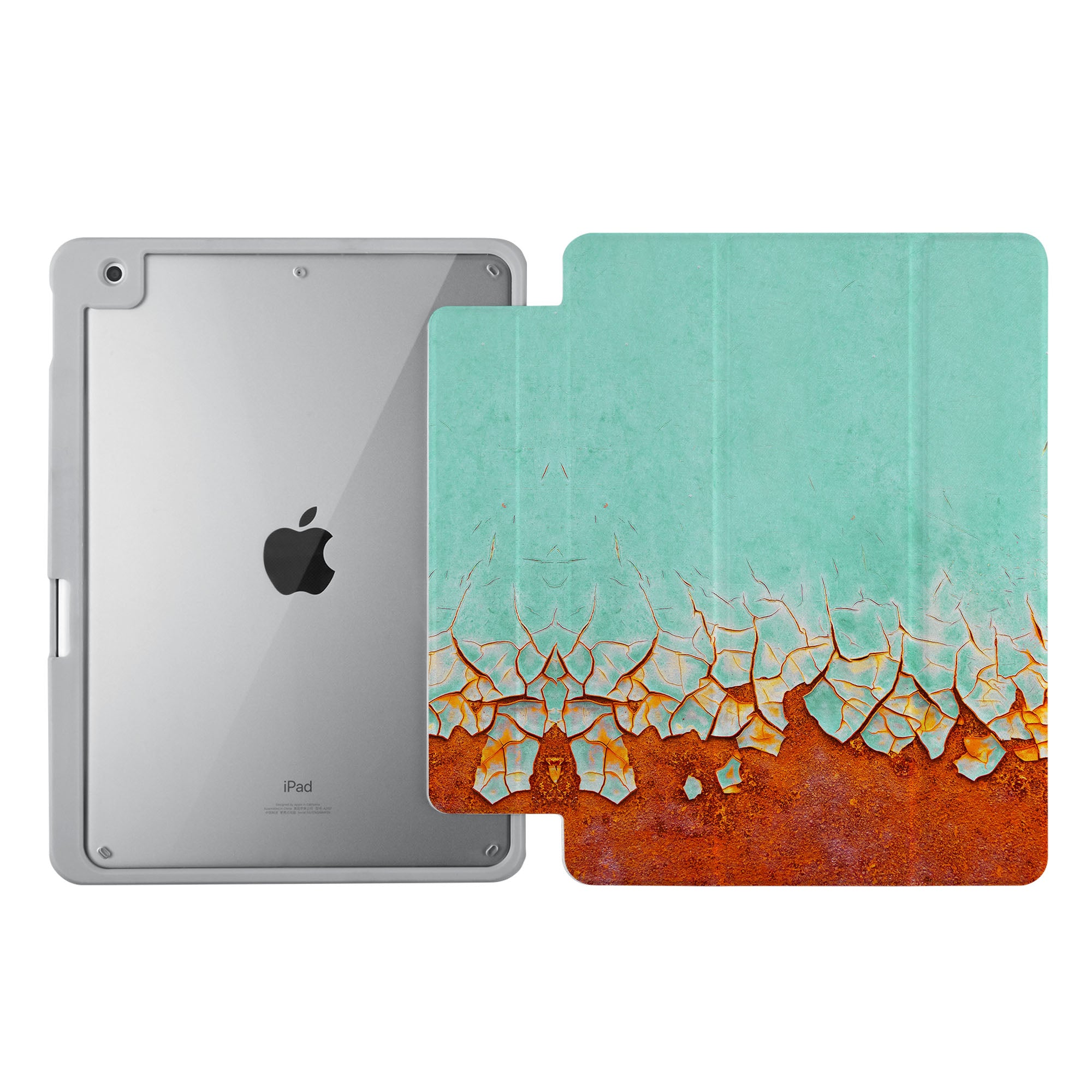 iPad 360 Elite Case - Premium Rusted Metal Protective Cover for iPad Pro/Air/Mini | Perfect for Work, Travel & Everyday Use